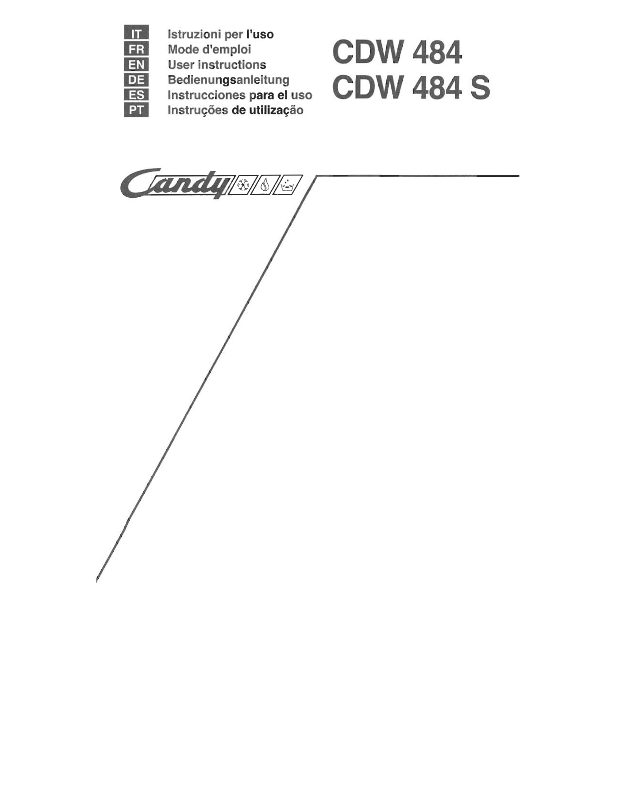 CANDY CDW484 User Manual