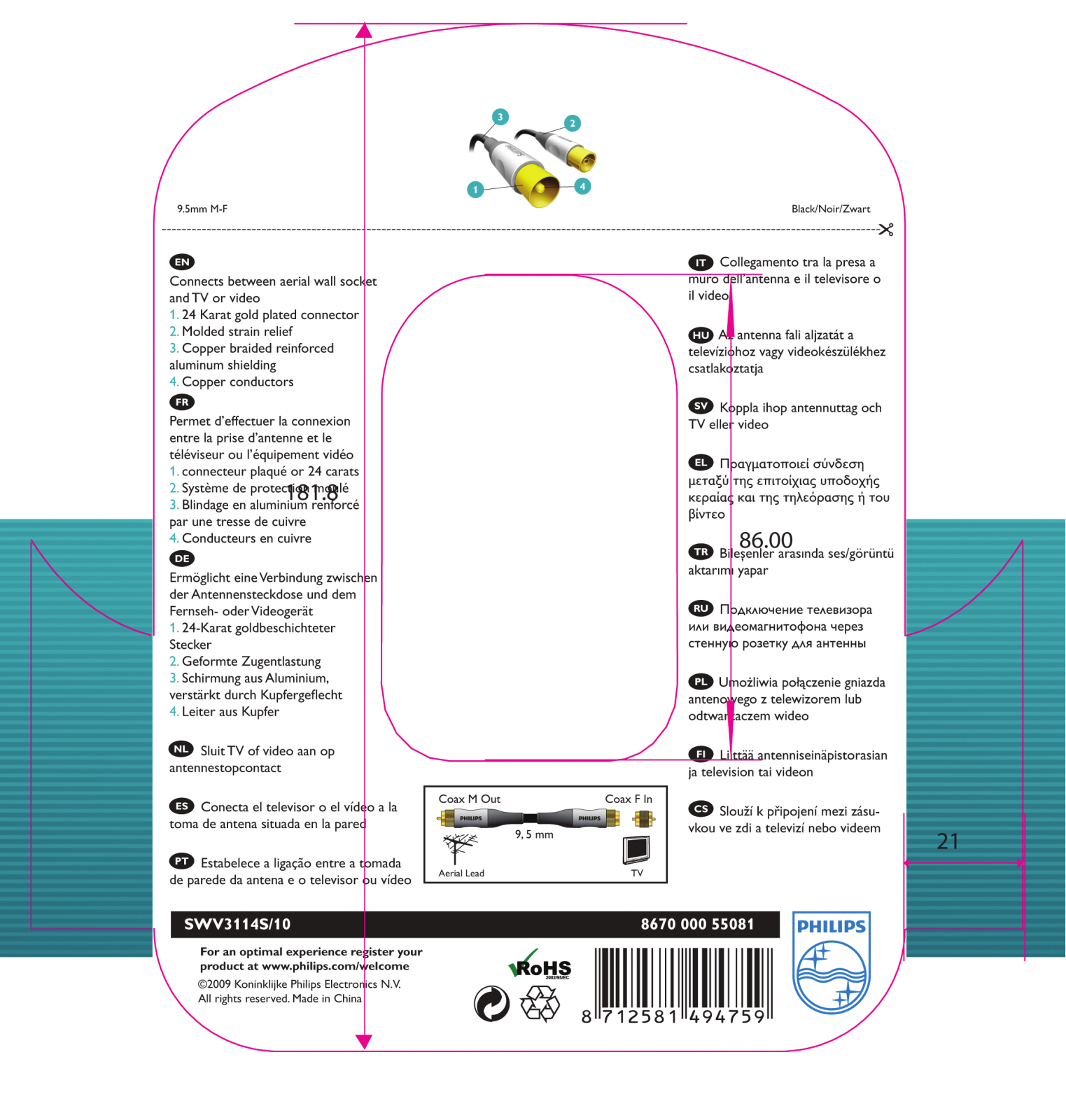 Philips SWV3114S/10 Instructions manual