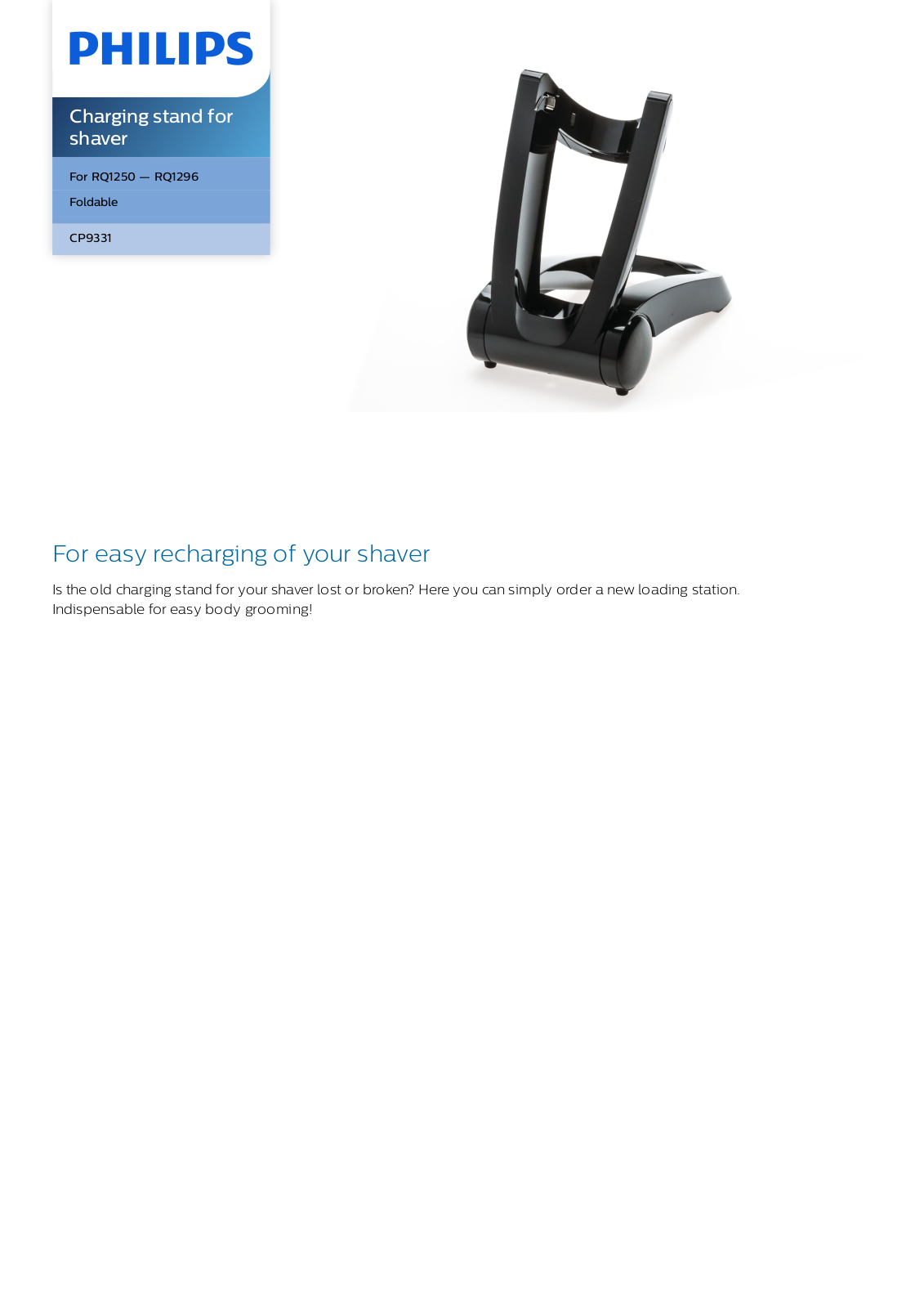 Philips CP9331/01 leaflet - ManualMachine.com