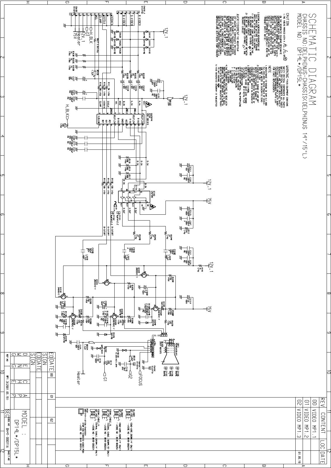 Samsung DP15L Schematics Diagram