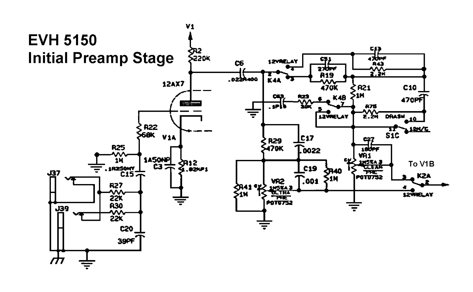 Peavey evh5150 schematic