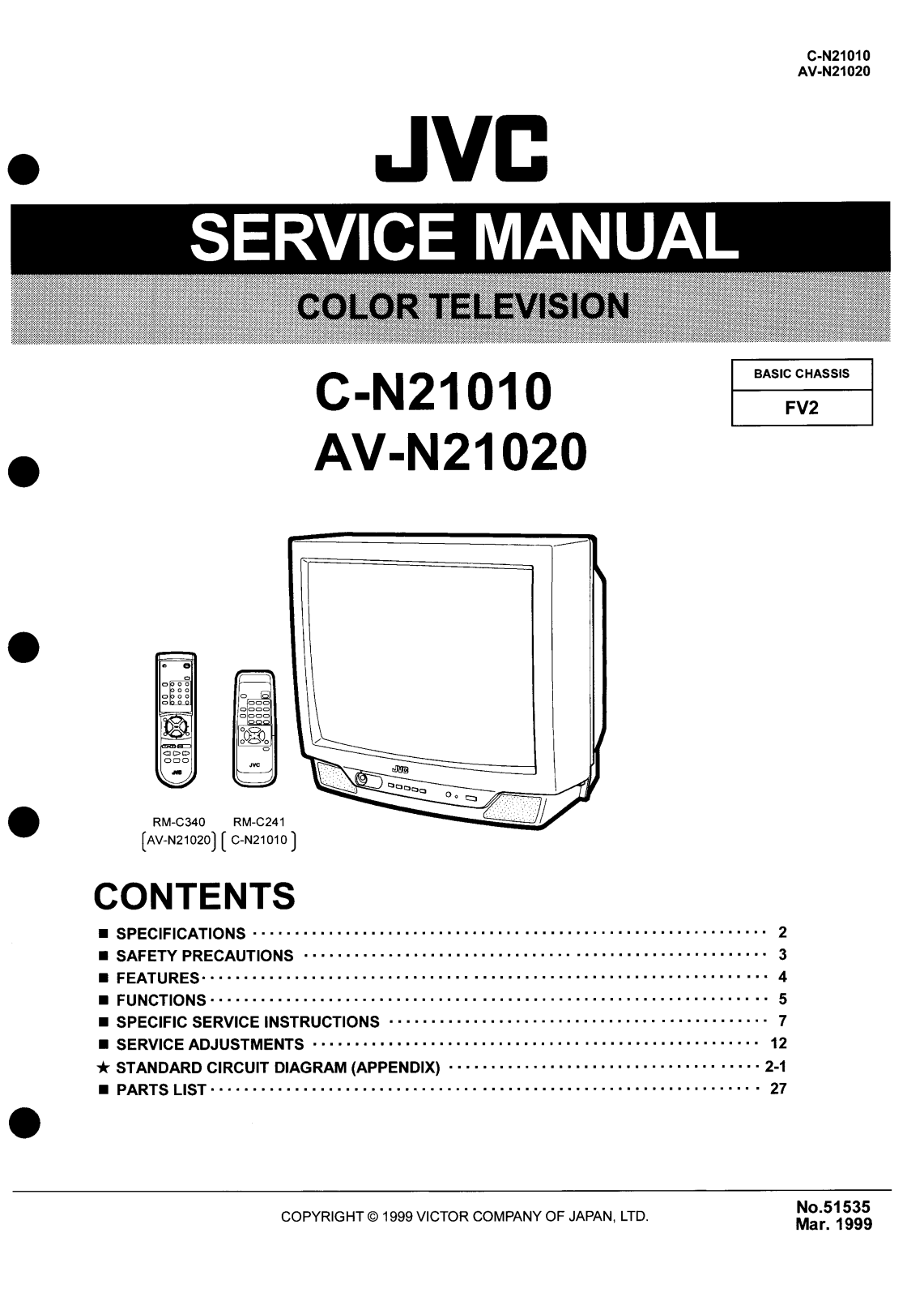 JVC C-N21010 Service Manual