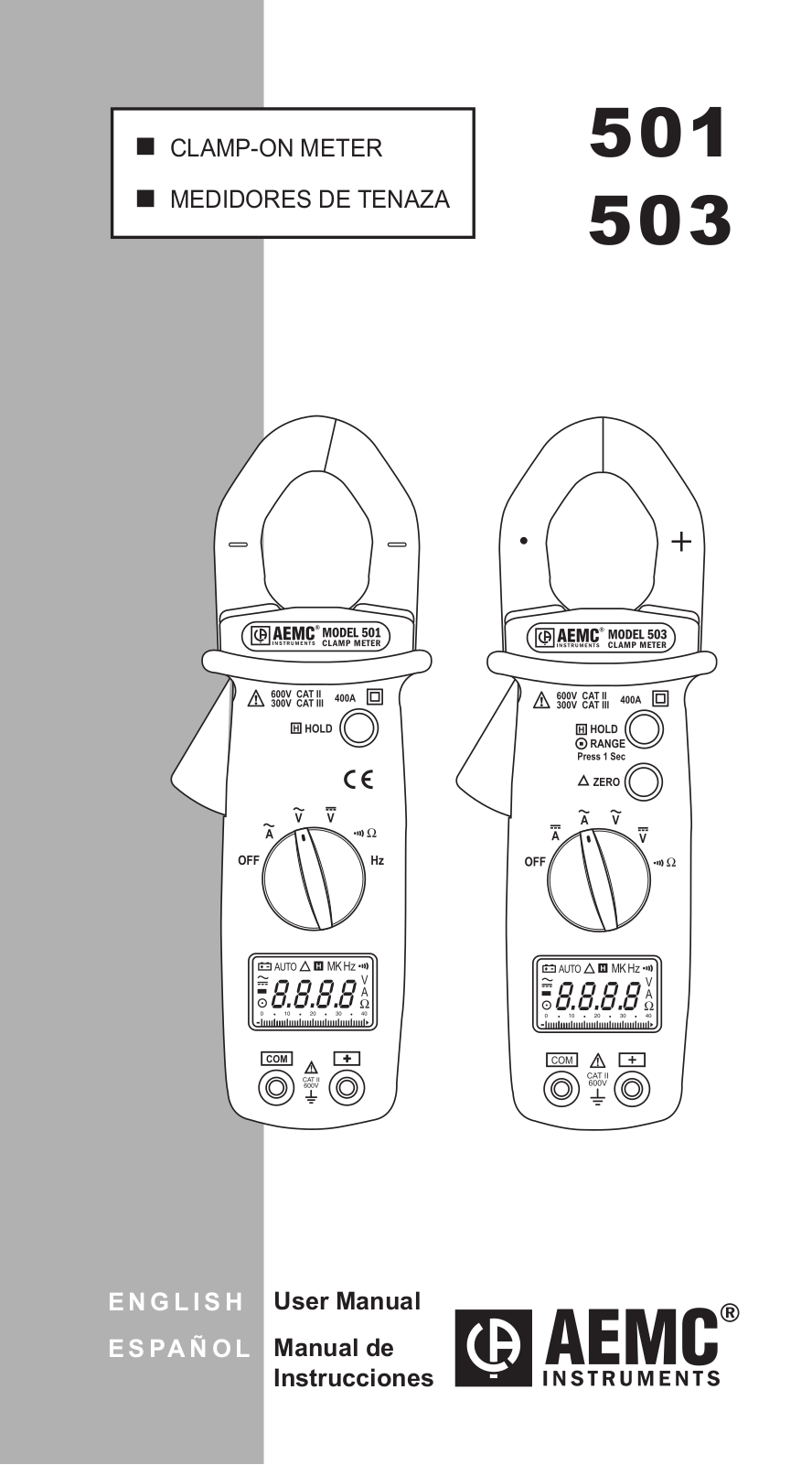 Aemc instruments 503, 501 User Manual