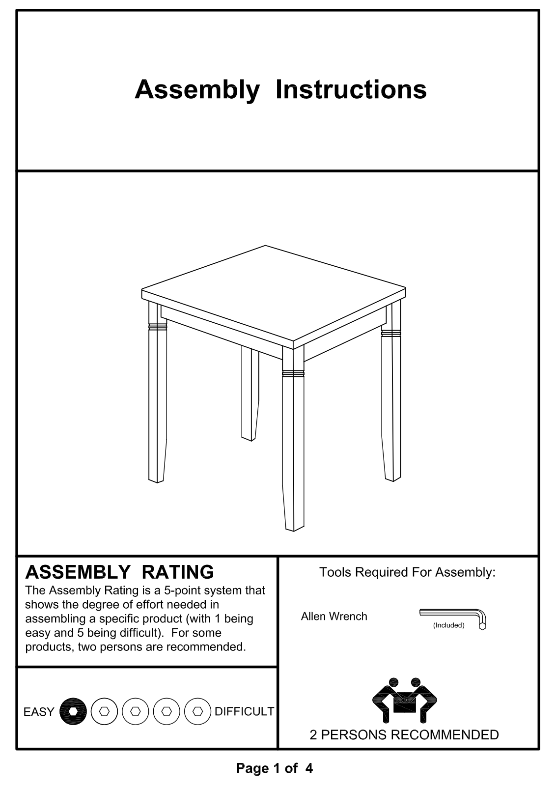 Alcott Hill ALTL1973 Assembly Instructions - ManualMachine.com