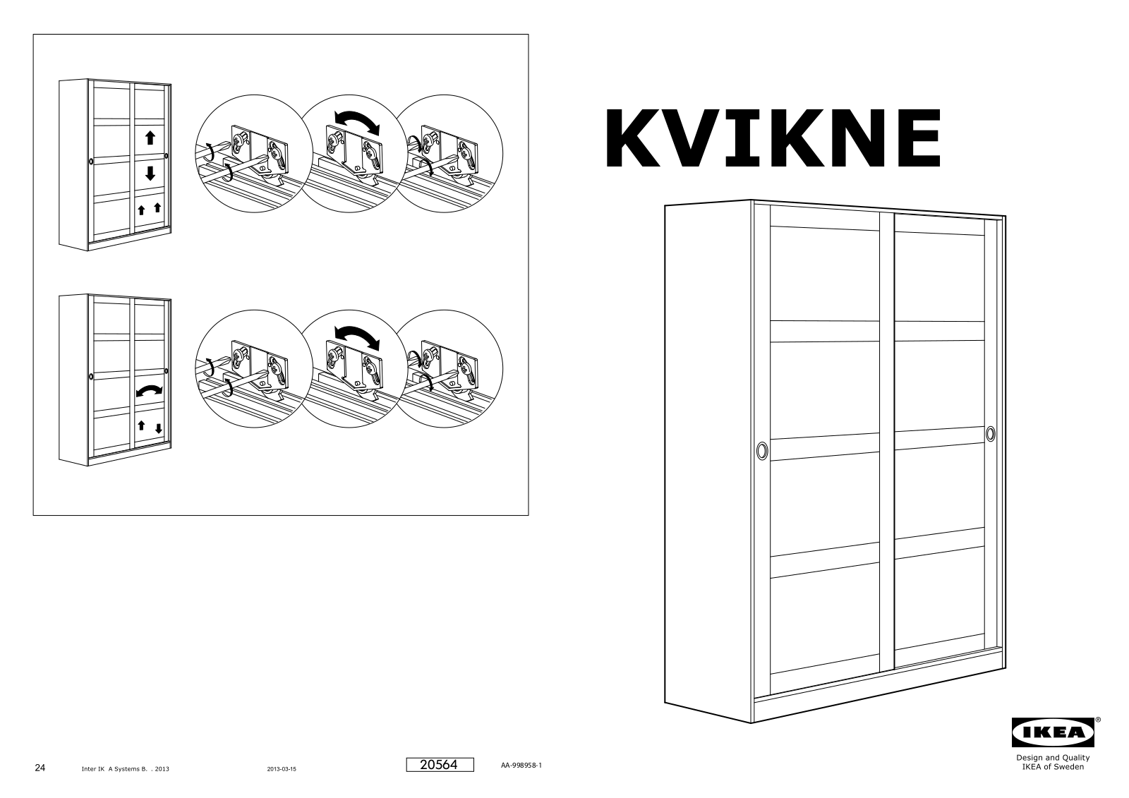IKEA KVIKNE User Manual
