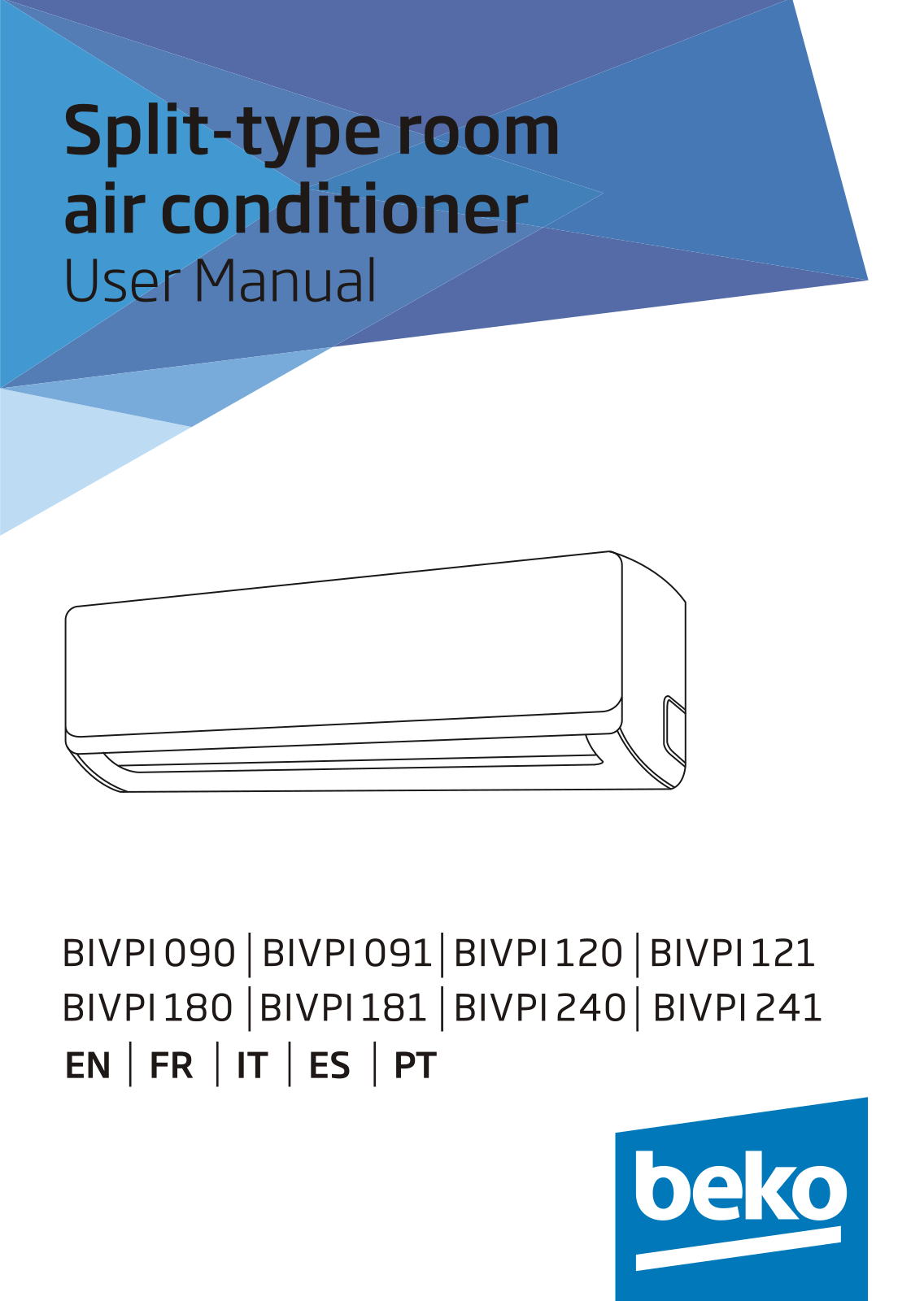 Beko BIVPI 240, BIVPI 180, BIVPI 120, BIVPI 090, BIVPI 091 User manual