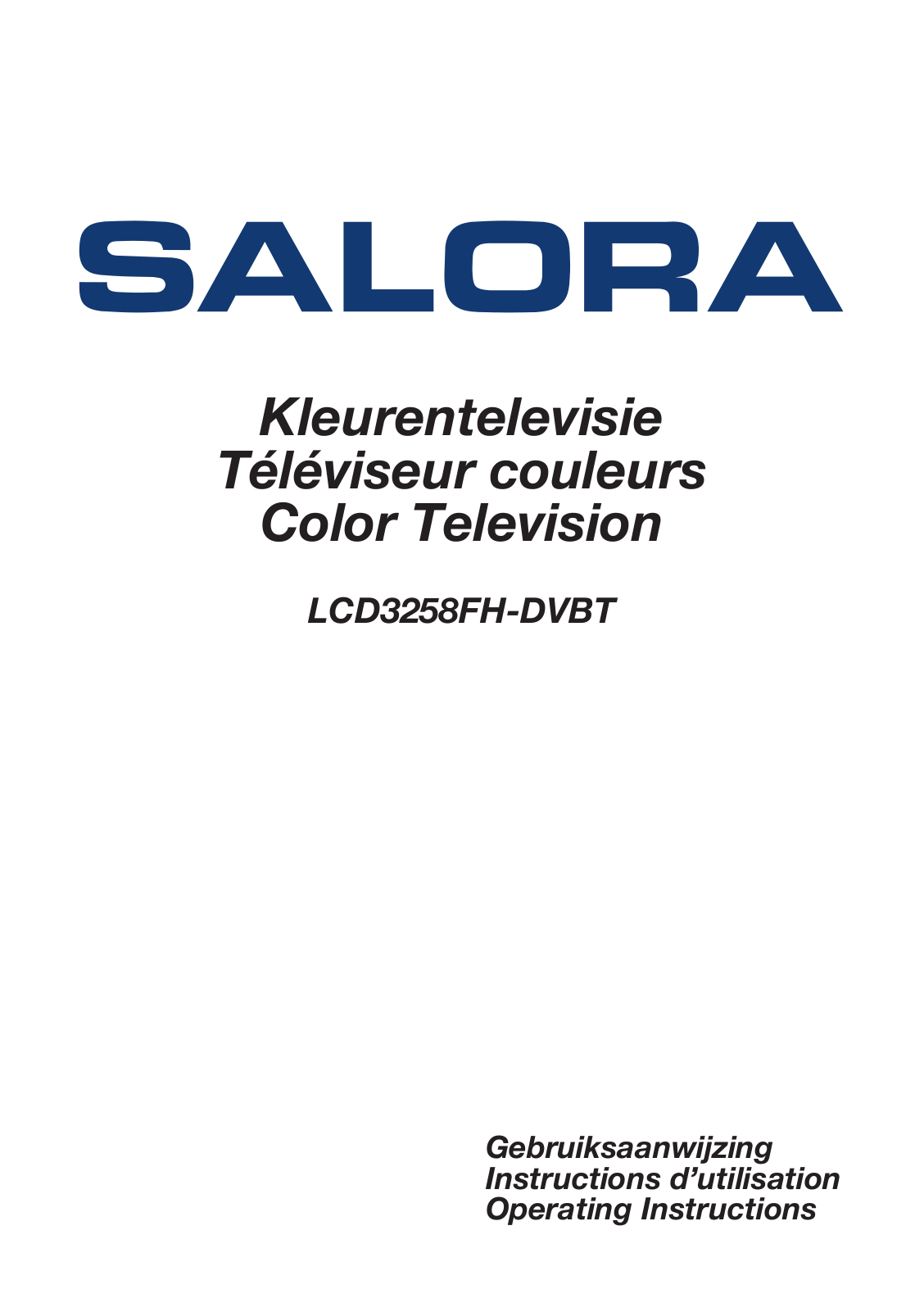 Salora LCD3258FH-DVBT Instruction Manual