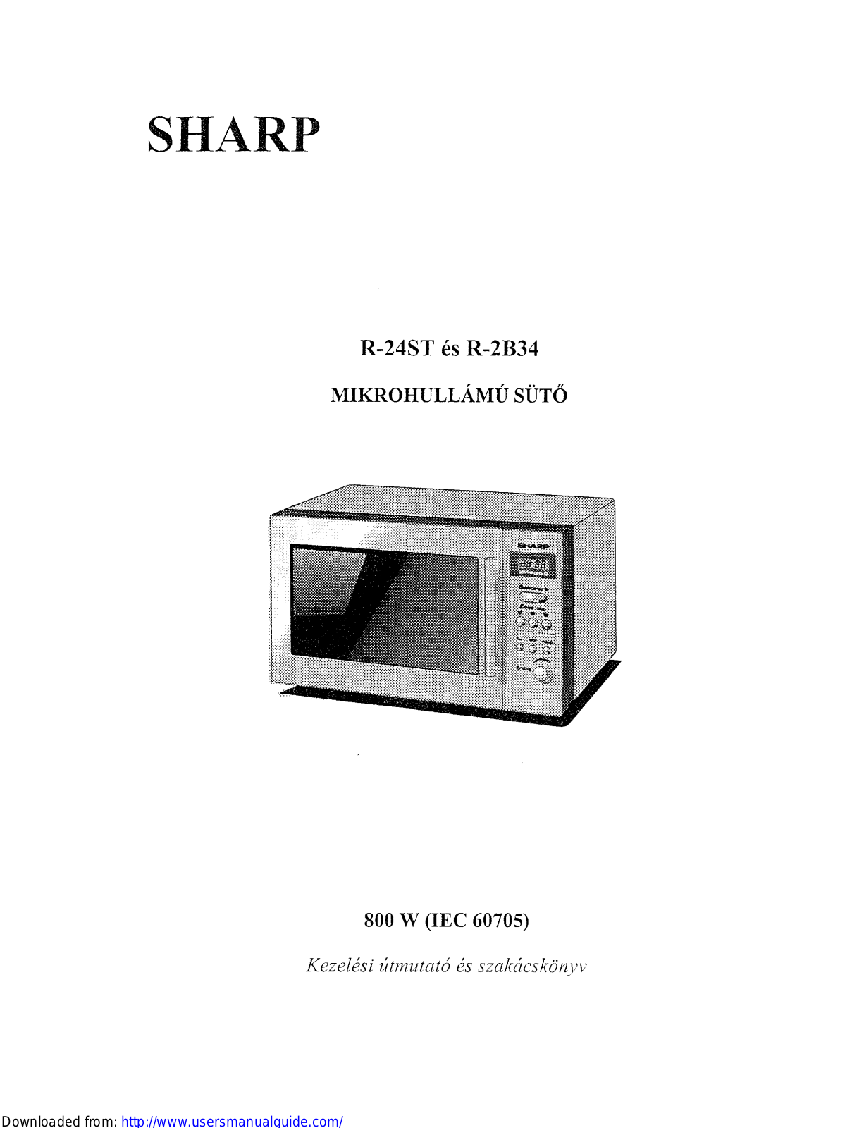 SHARP R-24ST/2B34 User Manual