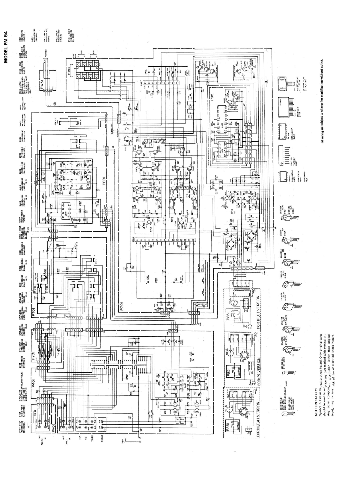 Marantz pm54sc Schematic