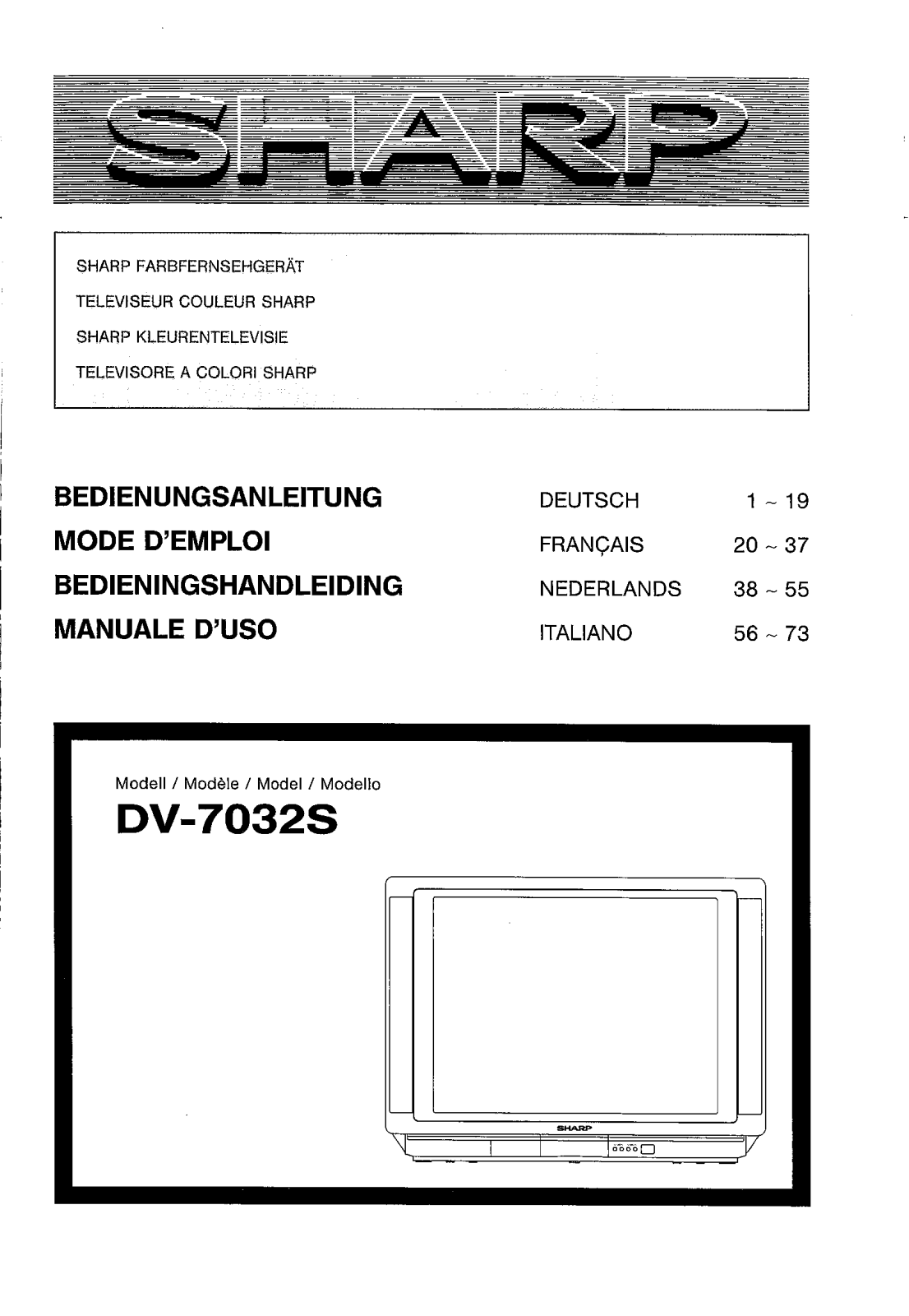 Sharp DV-7032S User Manual