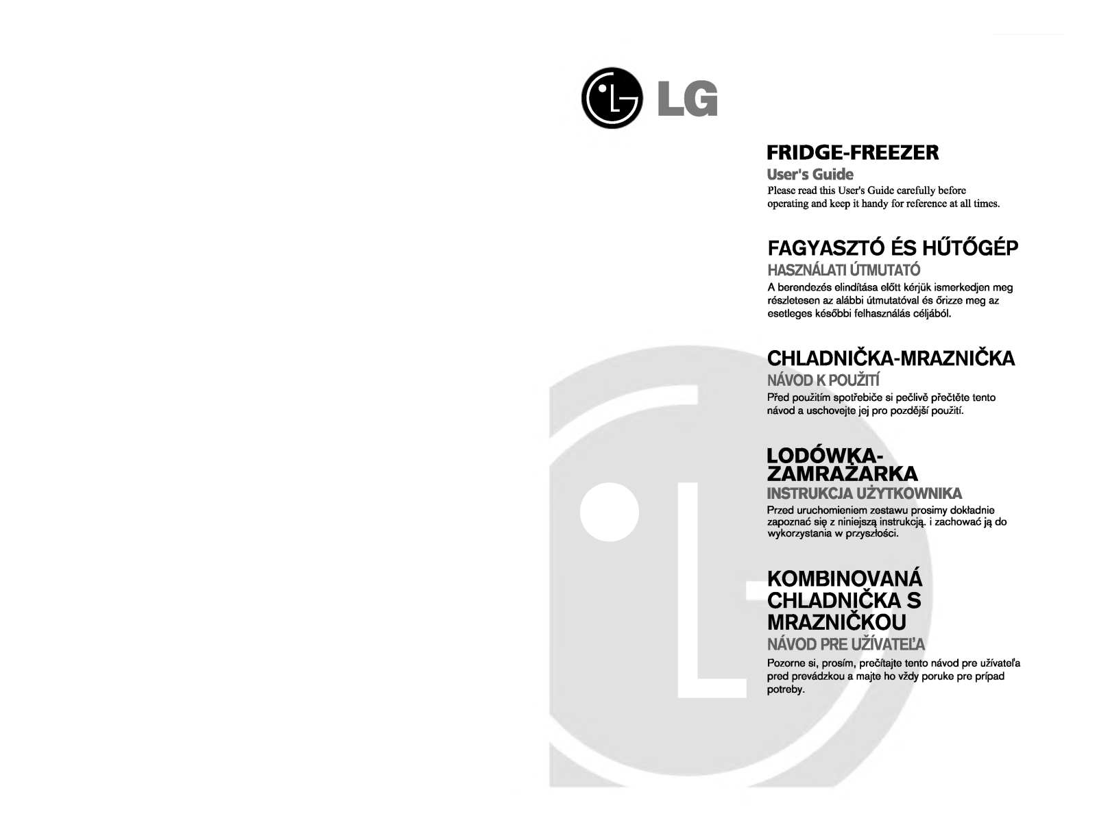 LG GR-F399BVQA User Manual