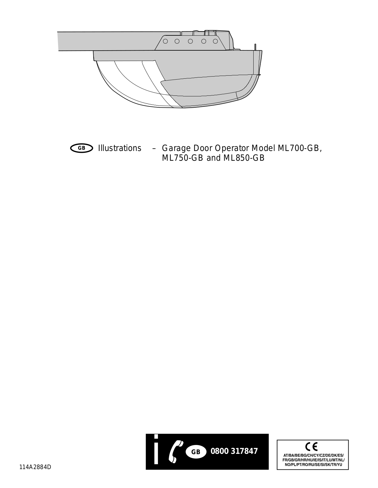 Chamberlain ML 700-GB, ML 750-GB, ML 850-GB User Manual