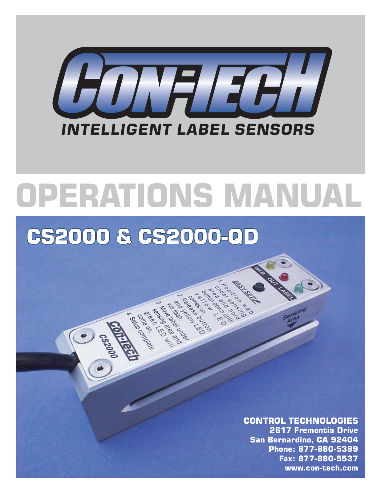 Contec CS2000, CS2000-QD, QDCS2000 User Manual