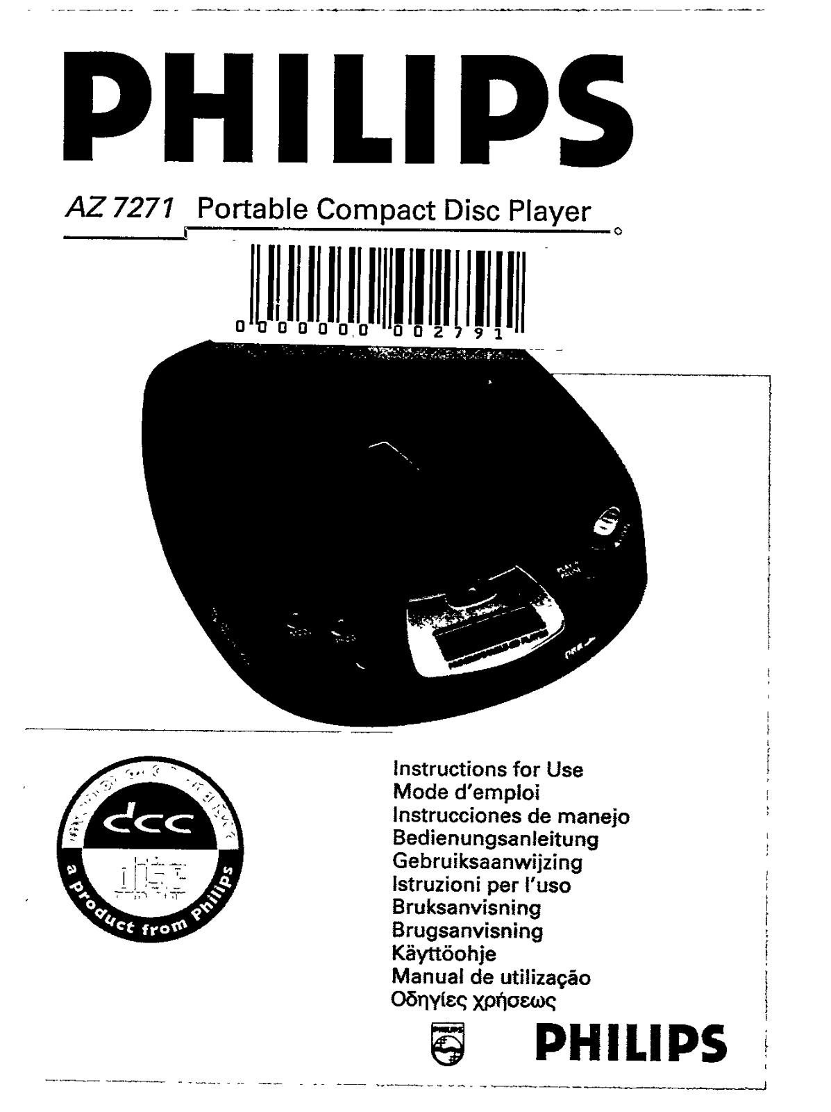 Magnavox AZ7271 User Manual