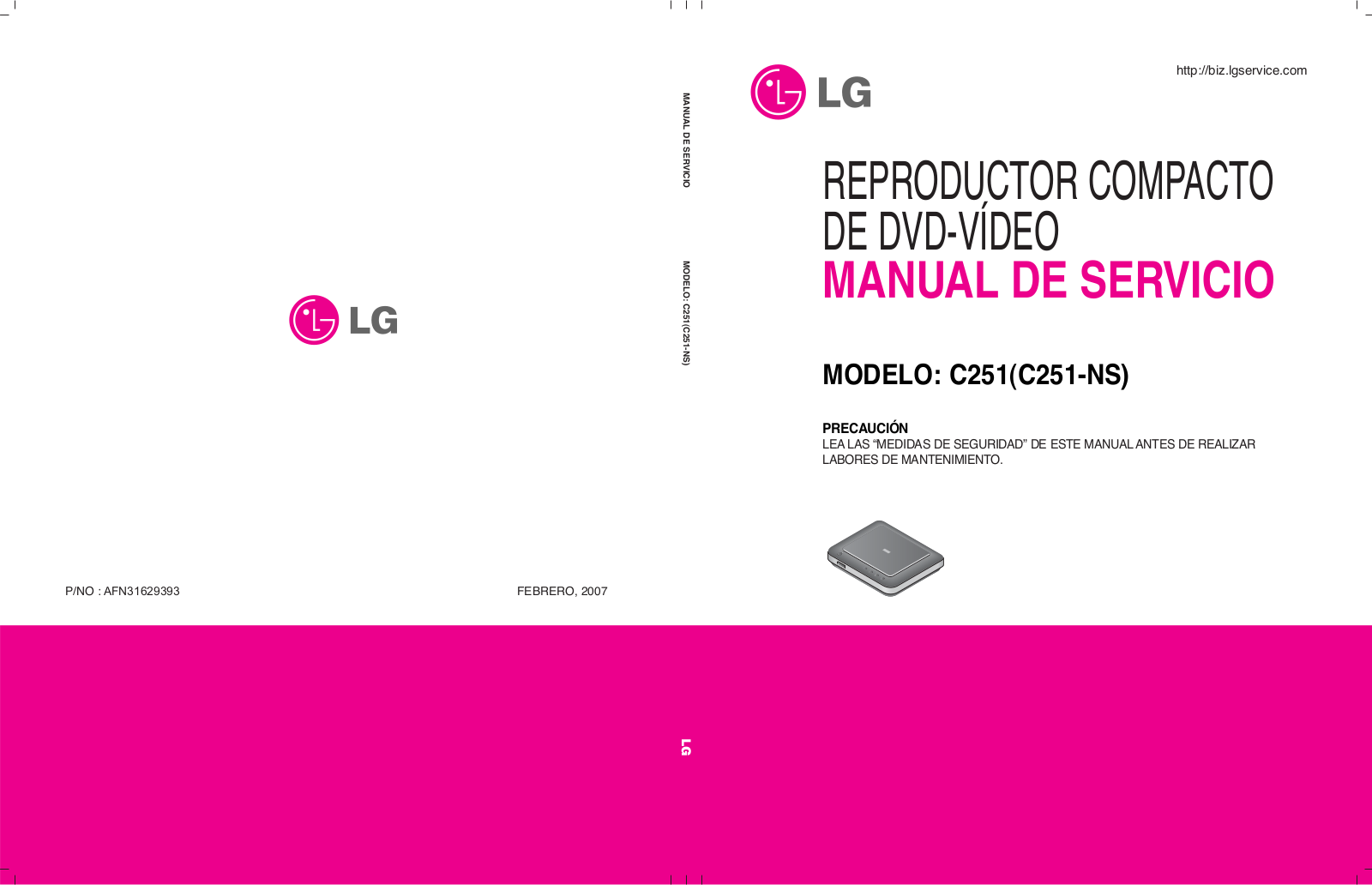 LG C251, C251-NS Service Manual