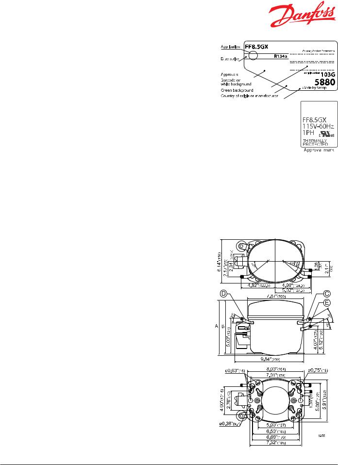 Danfoss FF8.5GX Data sheet