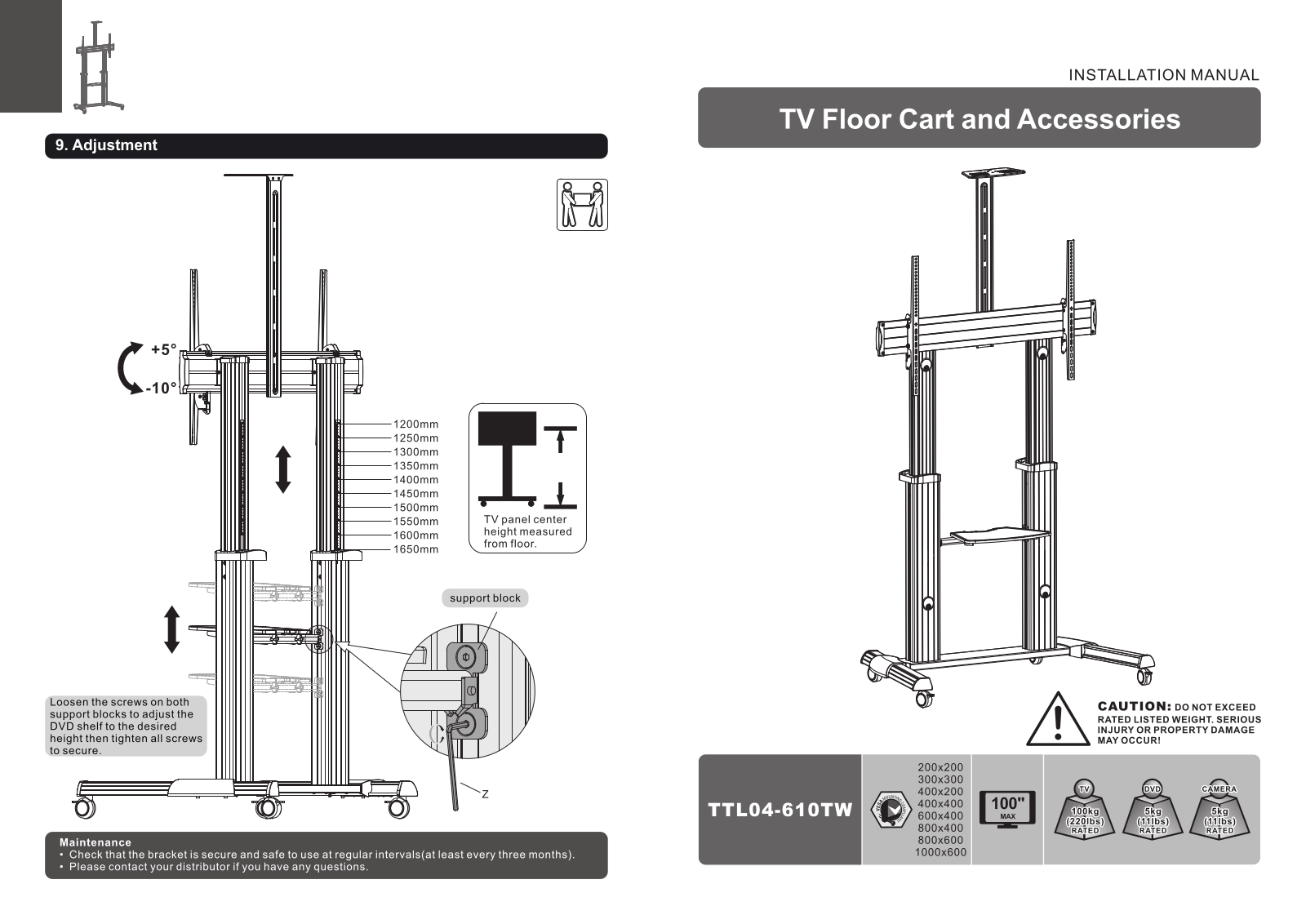 SpeaKa Professional TTL04-610TW Operating Instructions