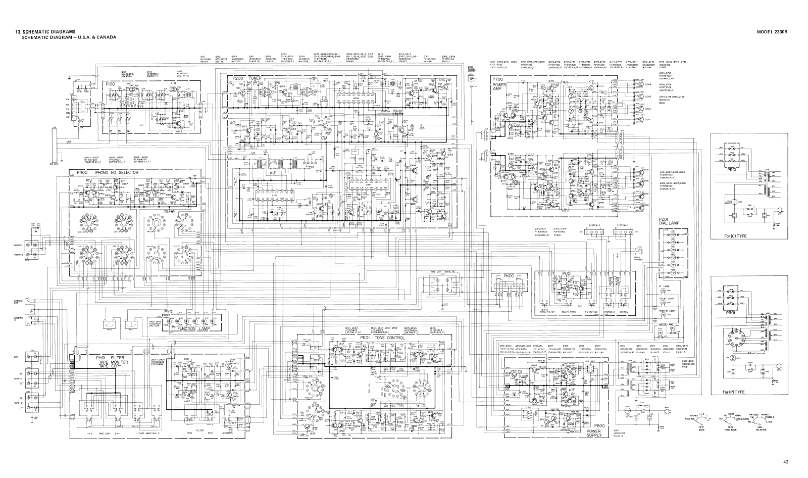 Marantz 2330-B-US Schematic