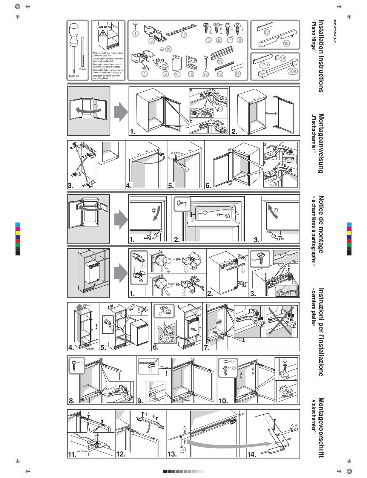 SIEMENS KI24LV62 Assembly instructions