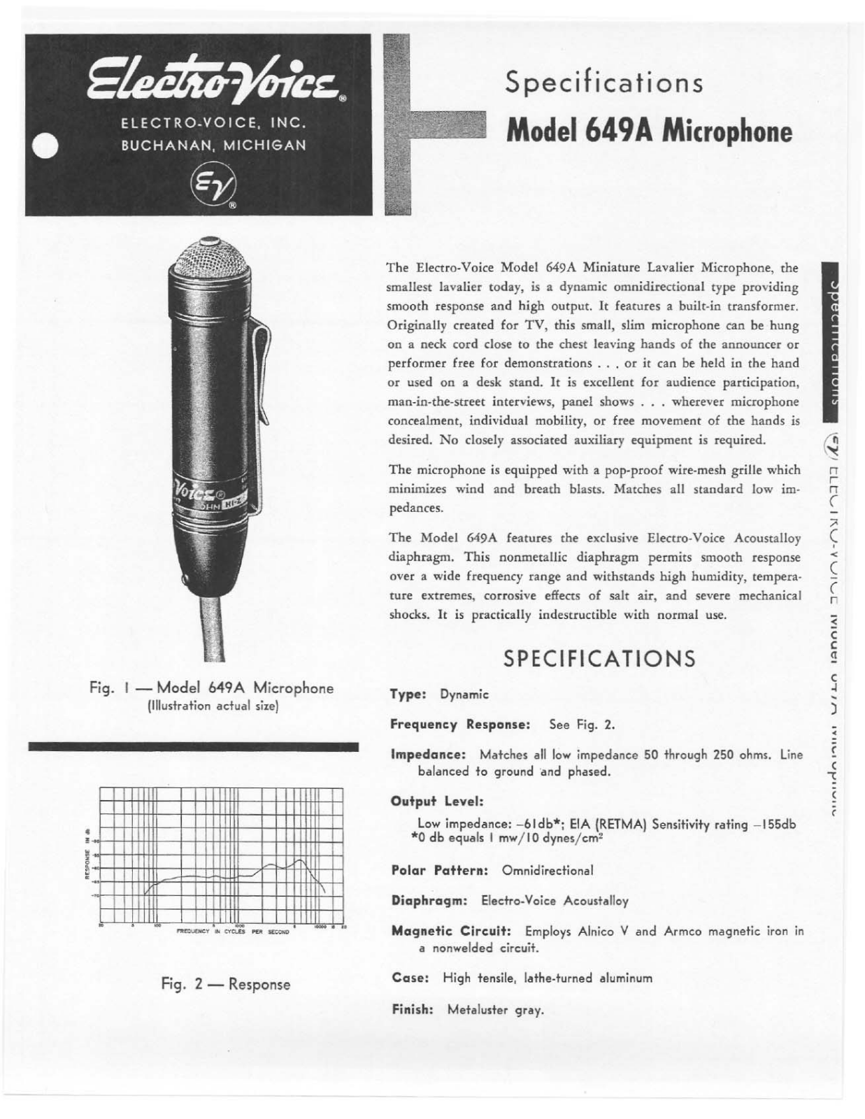 Electro-Voice 649A User Manual