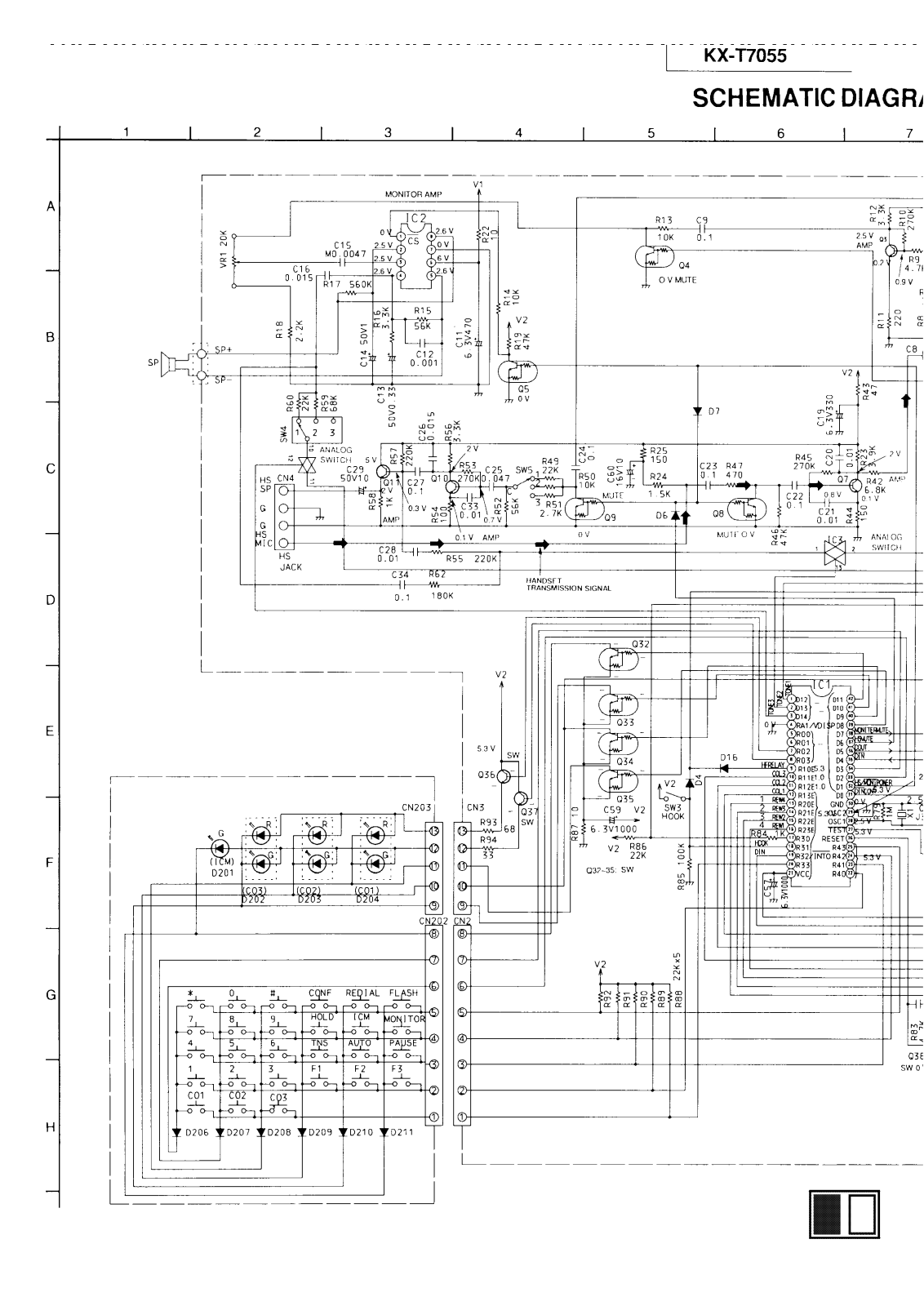 PANASONIC T7055 Service Manual