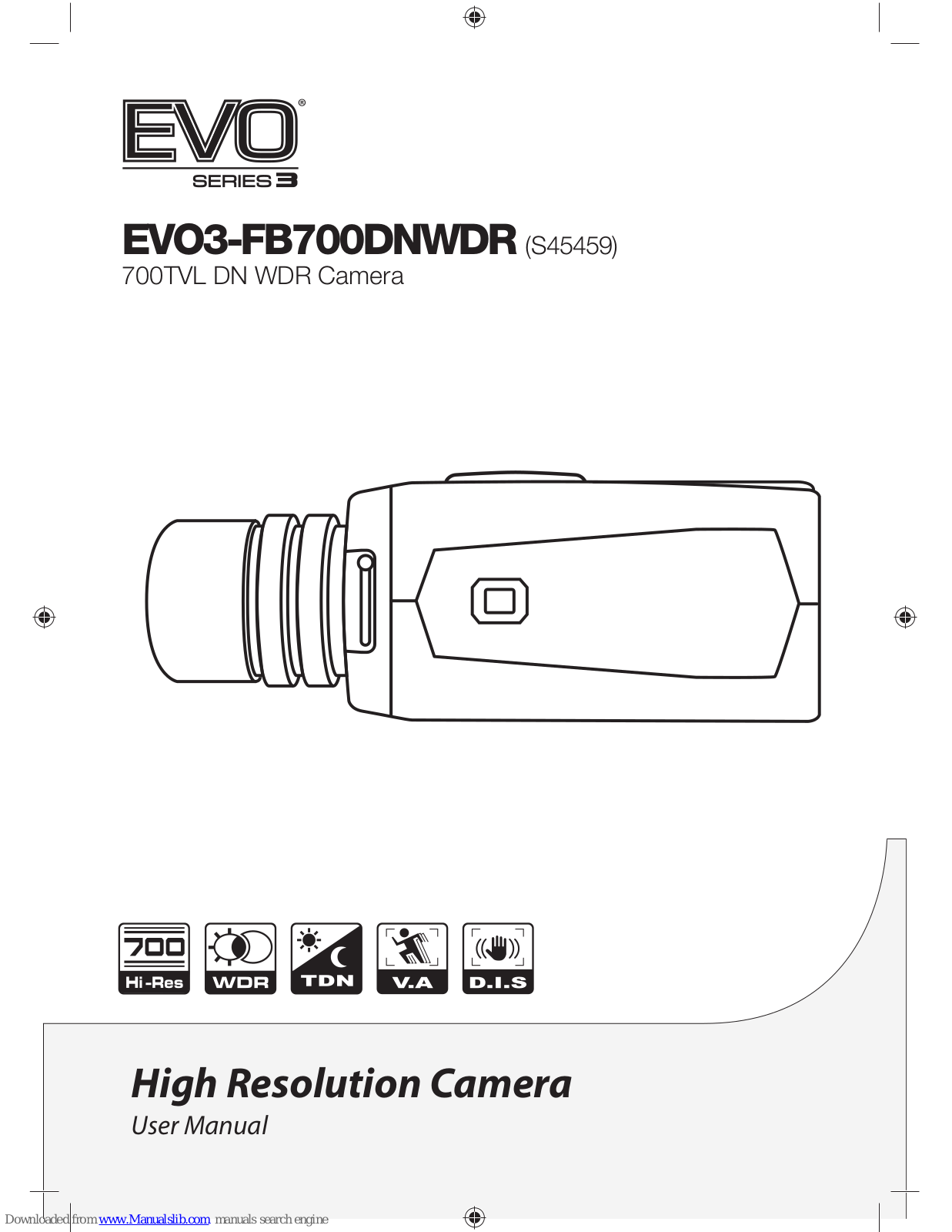Evo EVO3-FB700DNWDR, S45459, EVO3-ID700DNWDR-2.8-12, EVO3-VP700DNWDR-2.8-12 User Manual - ManualMachine.com