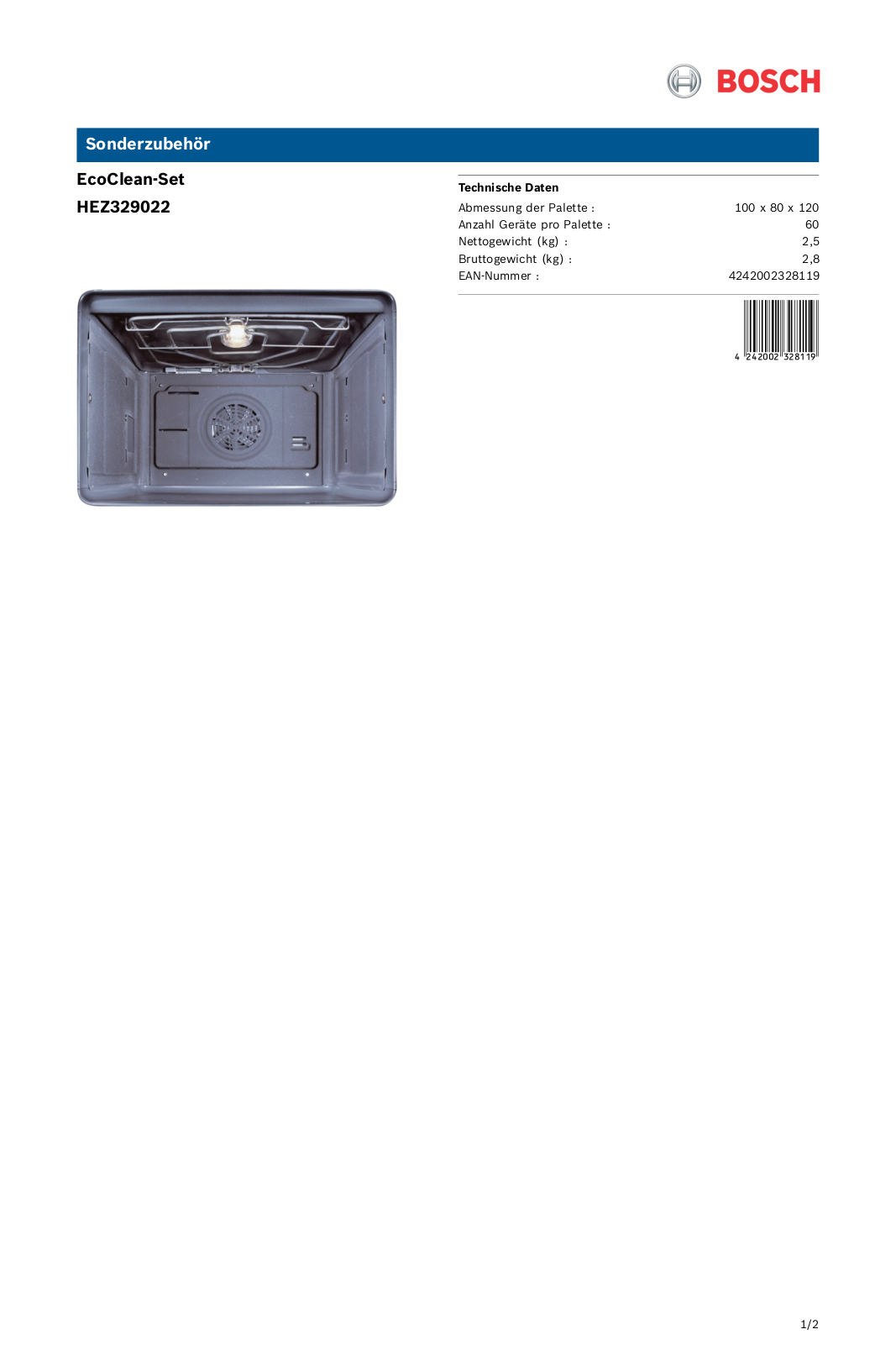 Bosch HEZ329022 User Manual