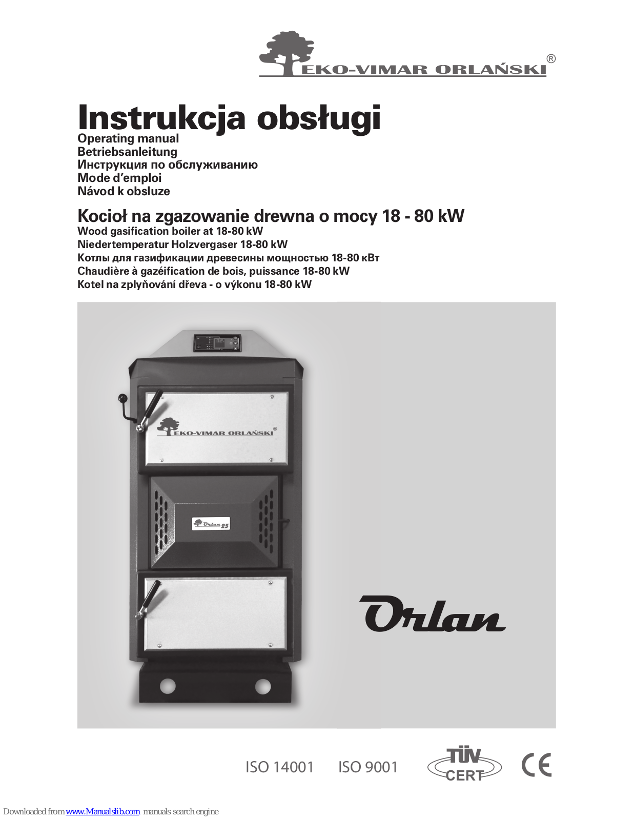 Eko-Vimar Orlan Operating Manual