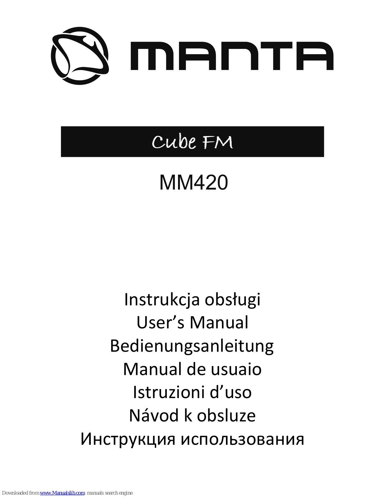 Manta MM420 User Manual