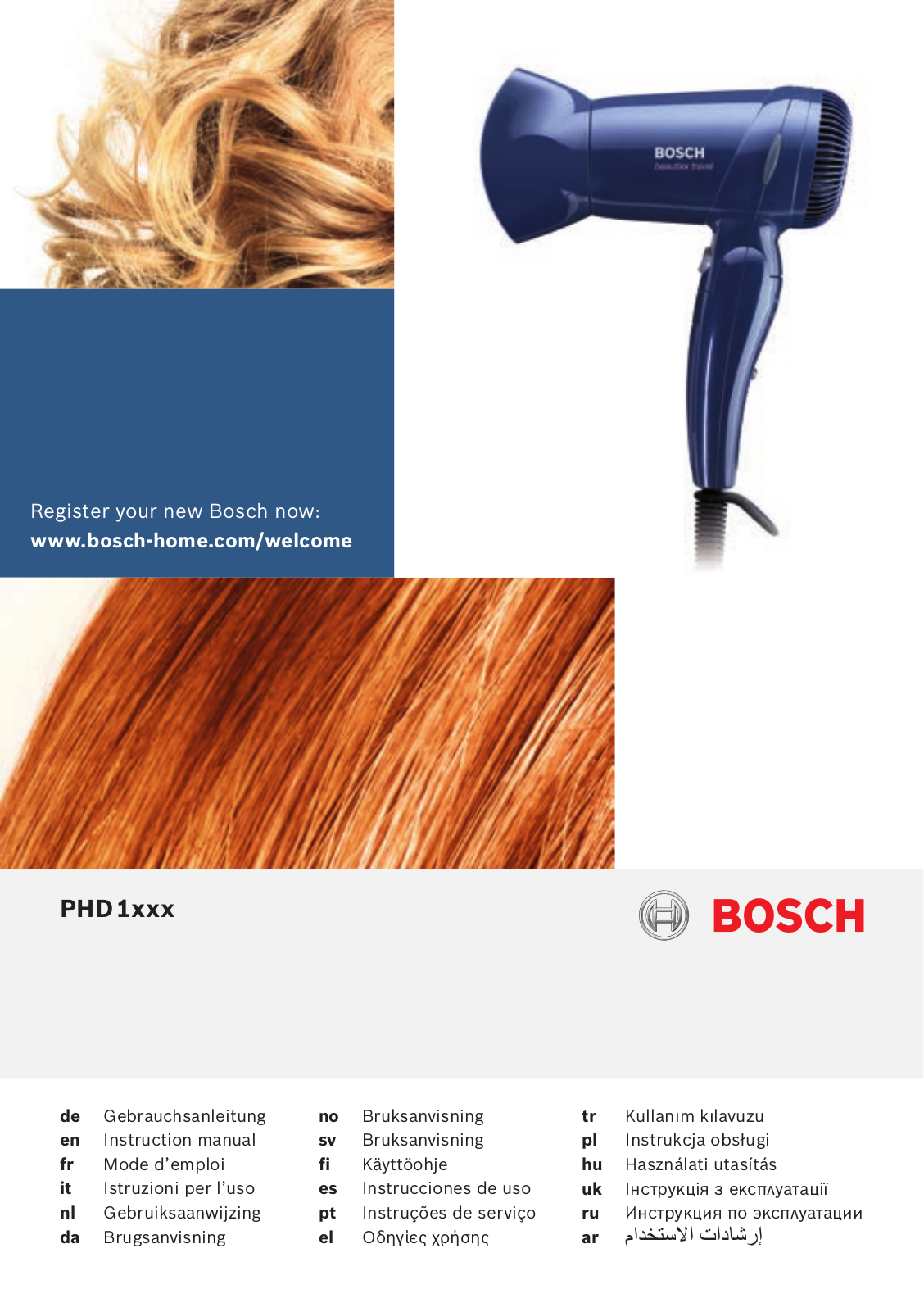 Bosch PHD1100 User Manual