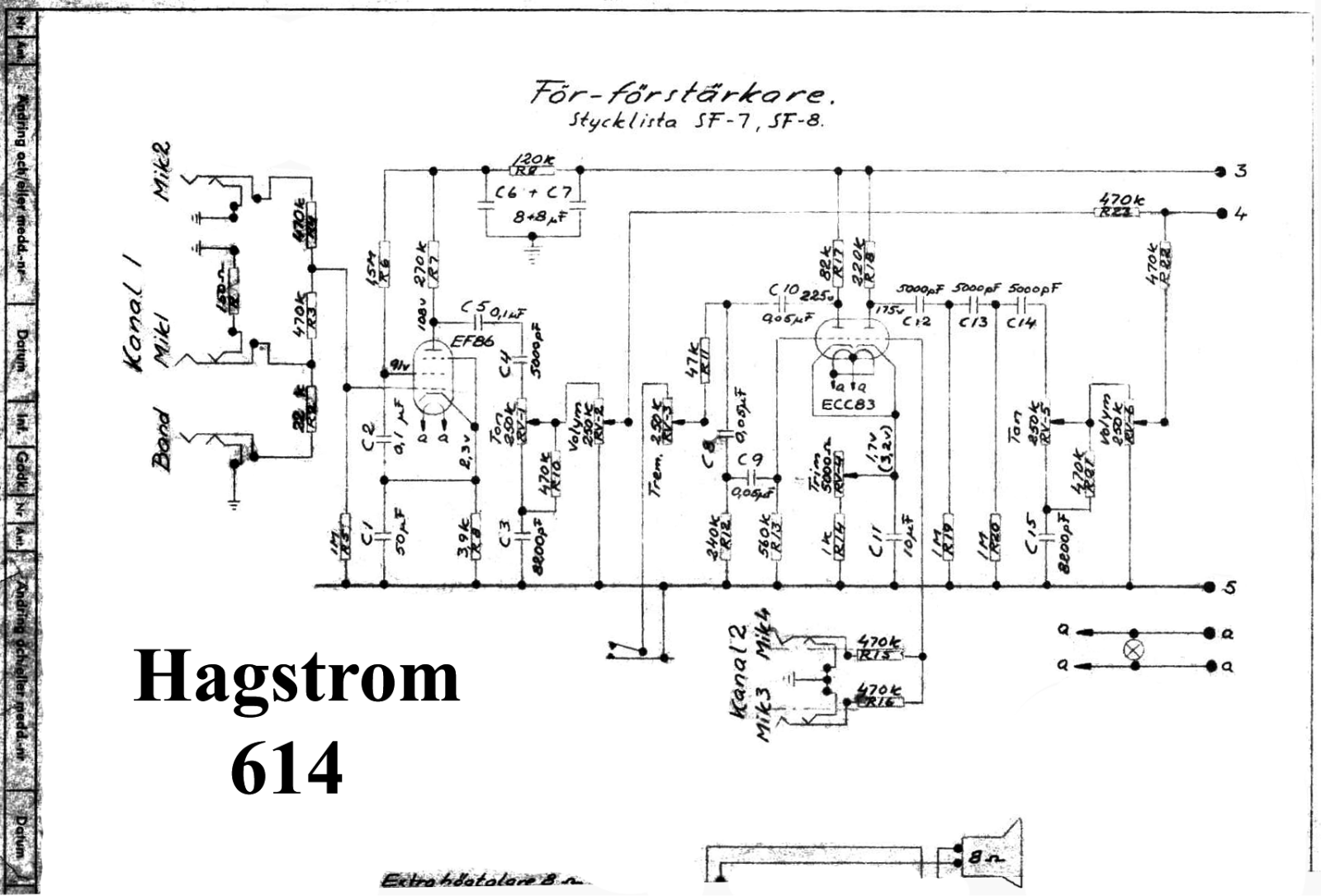 Hagstrom 614 schematic