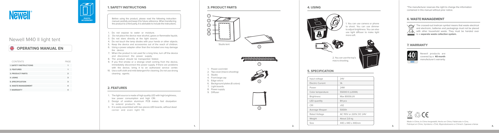 NEWELL M40 II User guide - ManualMachine.com