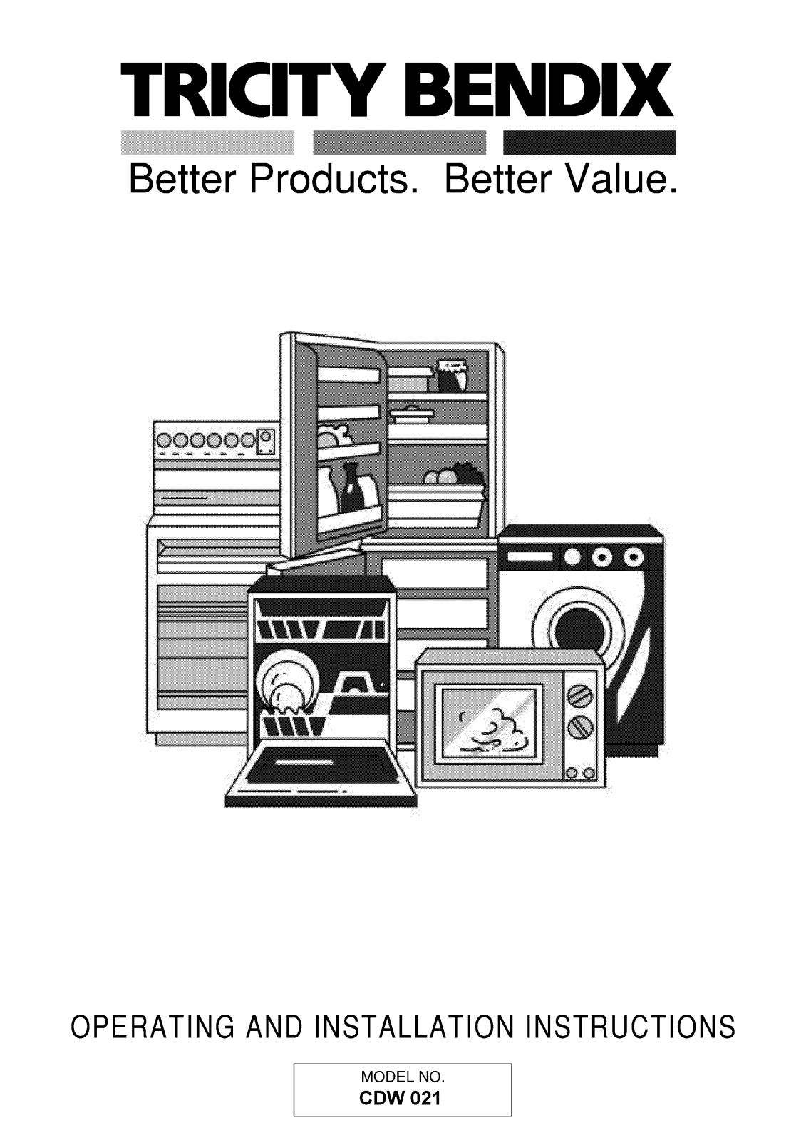 tricity bendix CDW021 User Manual