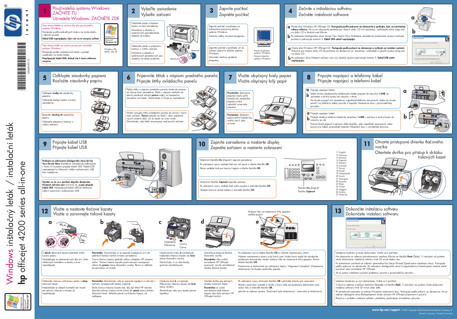 HP Officejet 4200 Setup Poster