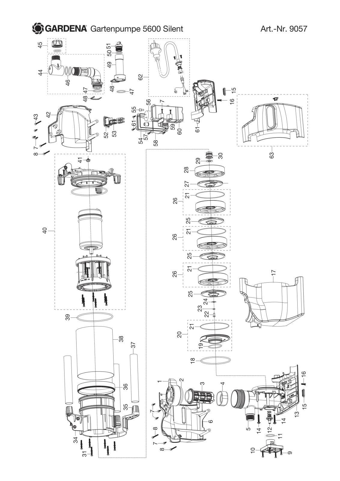 Gardena 9057 Installation/Assembly Instructions - ManualMachine.com