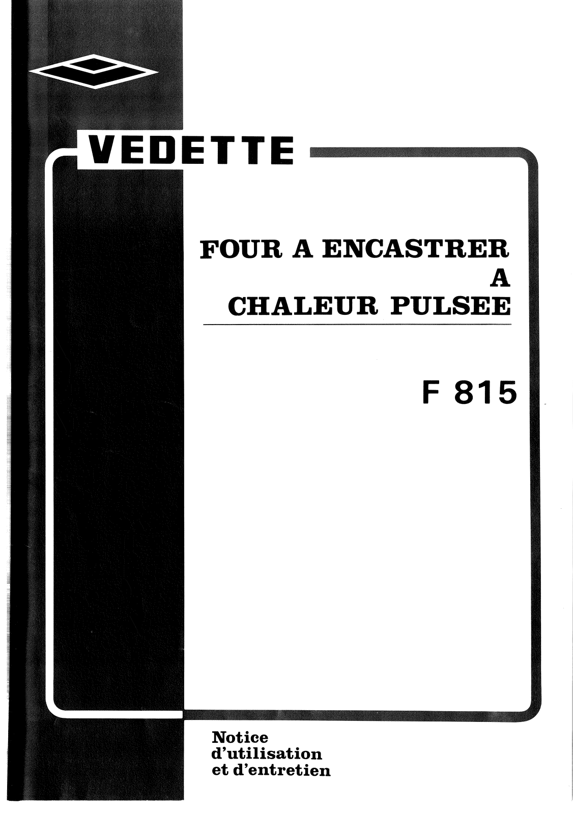 Vedette F815 User Manual