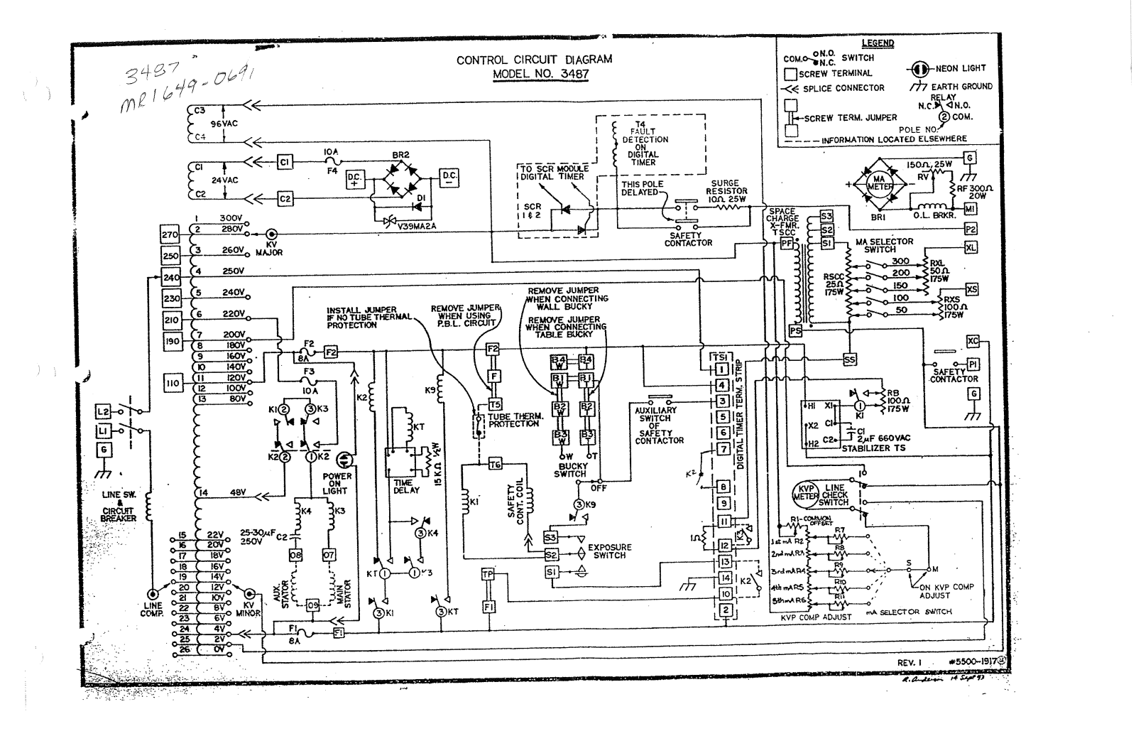 Gendex Uni-Matic 325D Schematics