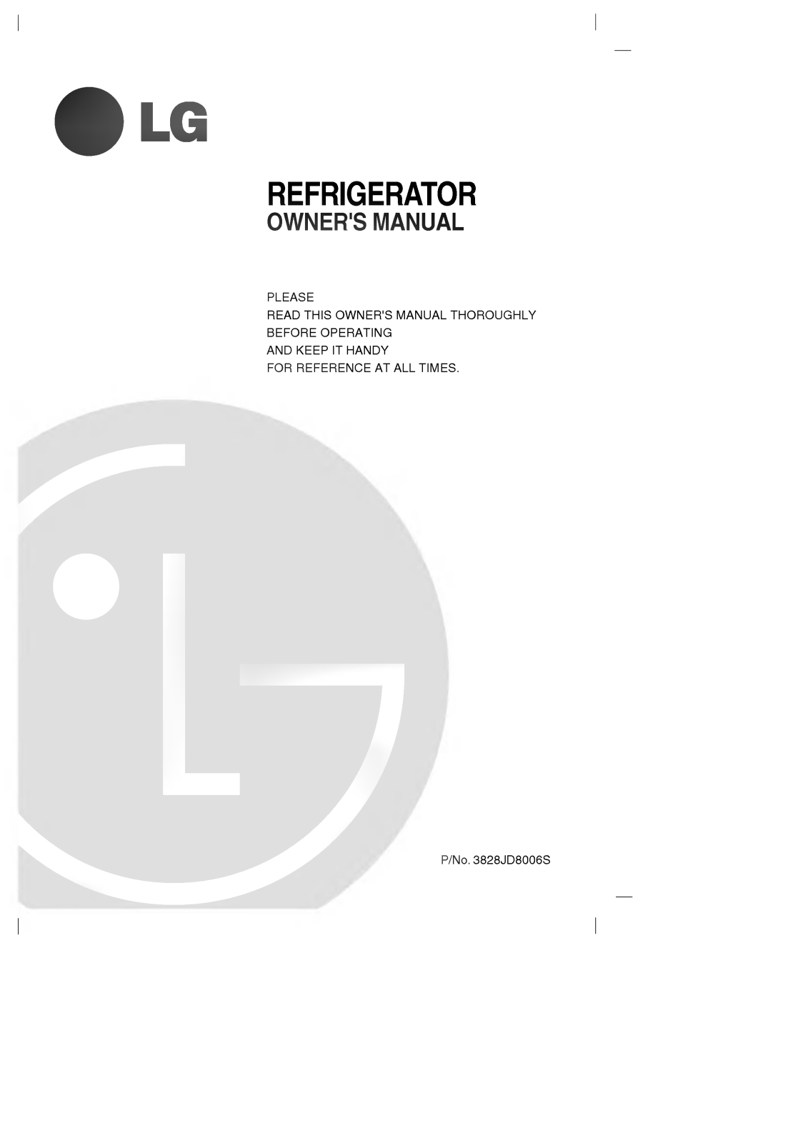 LG GR-131SU Owner’s Manual