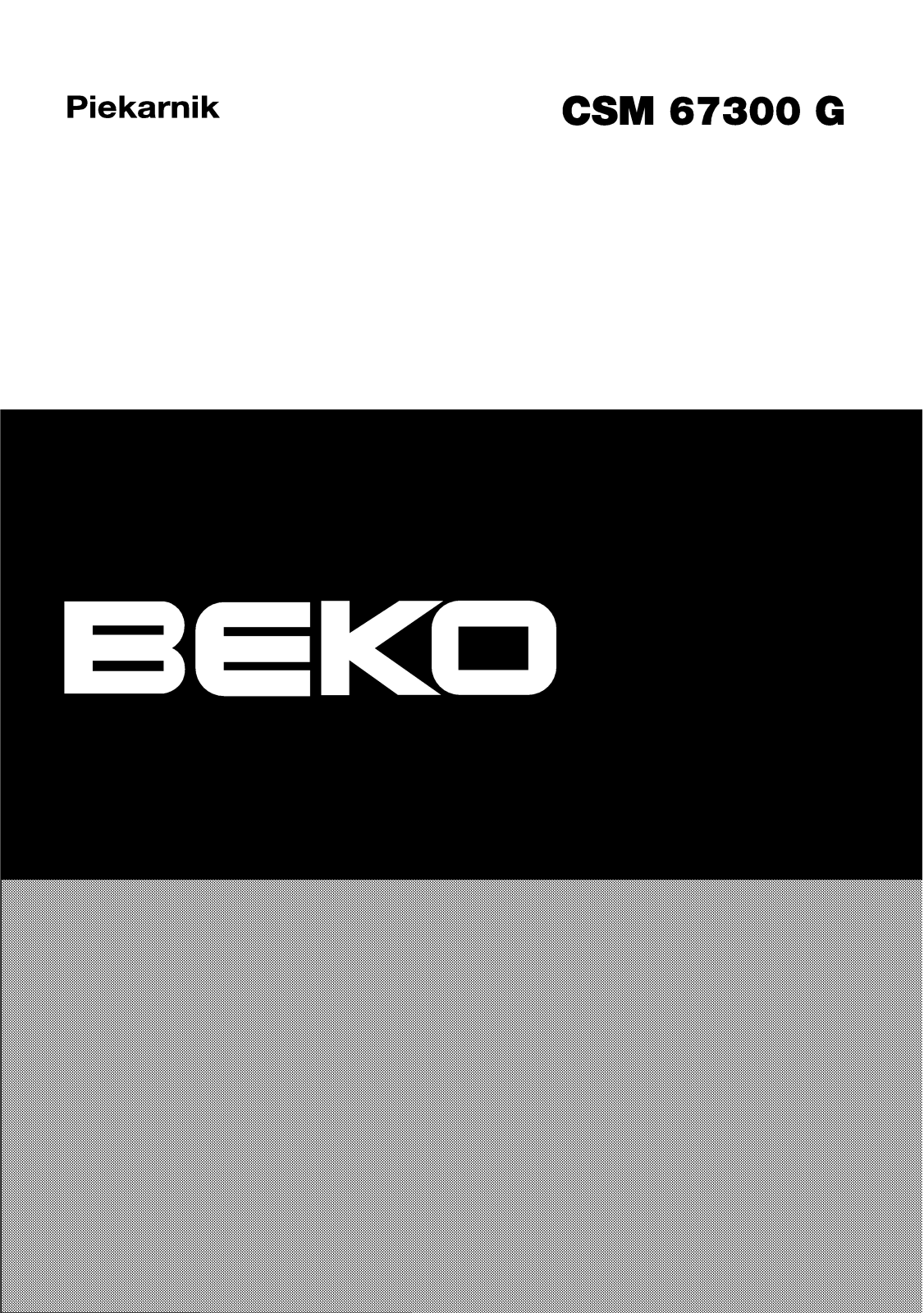 Beko CSM 67300 GX User Manual