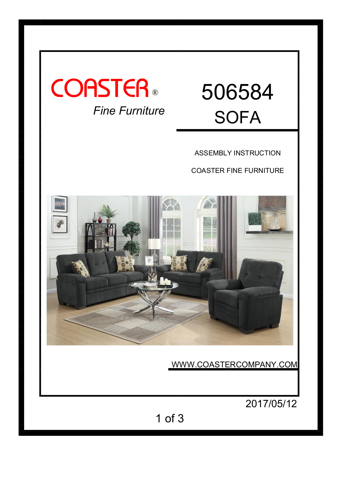 Coaster 506584 Assembly Guide - ManualMachine.com