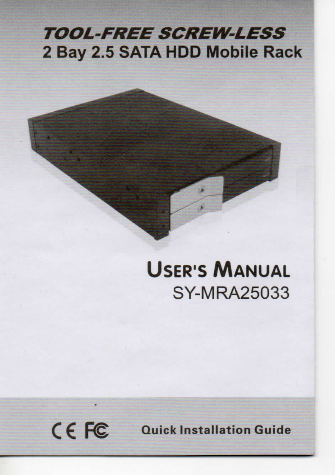 Syba Tech SY-MRA25033 User Manual