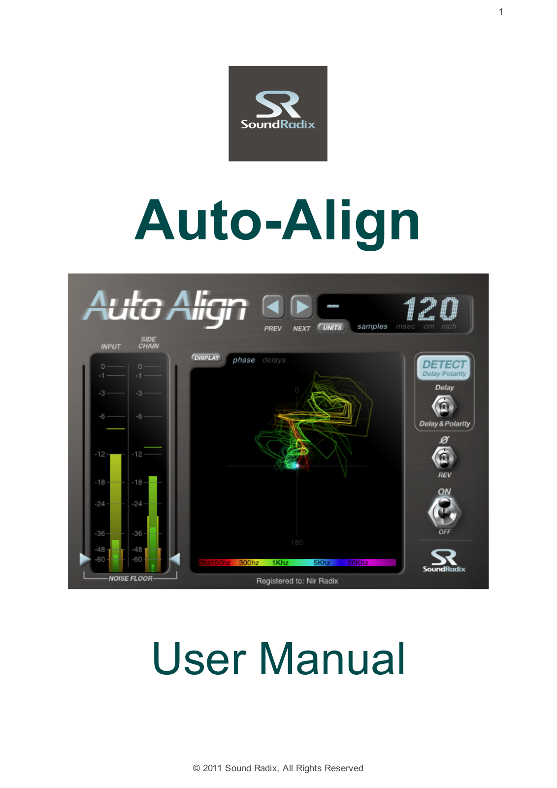 Sound Radix Auto­Align User Manual - ManualMachine.com