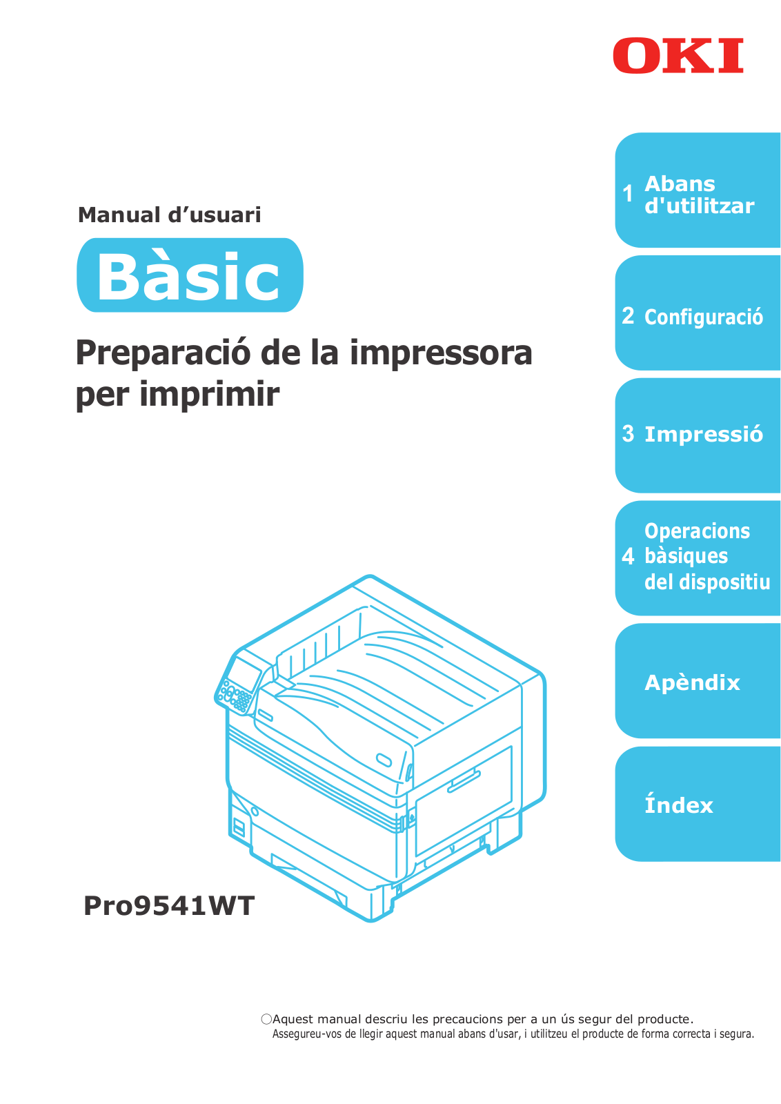 Oki Pro9541WT Basic user manual