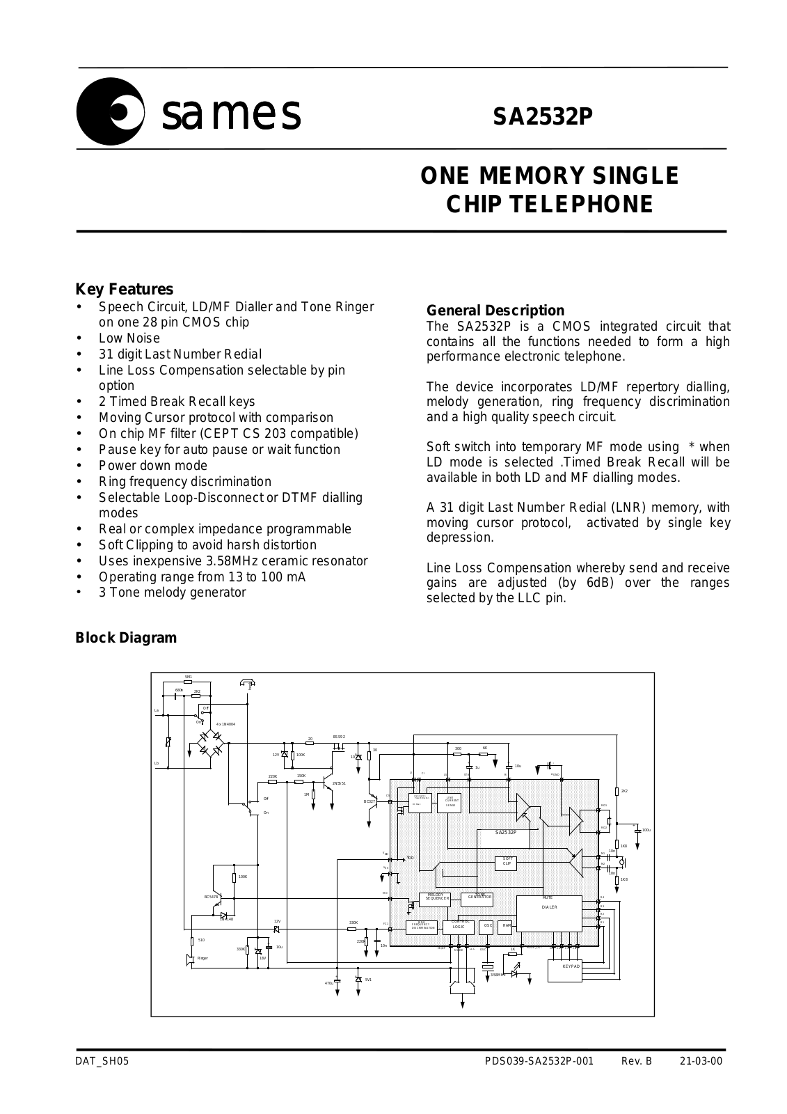 Datasheet SA2532P Datasheet (SAMES) - ManualMachine.com