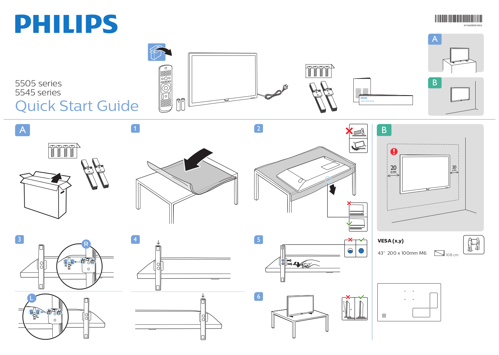Philips 43PFD5505/71 quick start guide - ManualMachine.com
