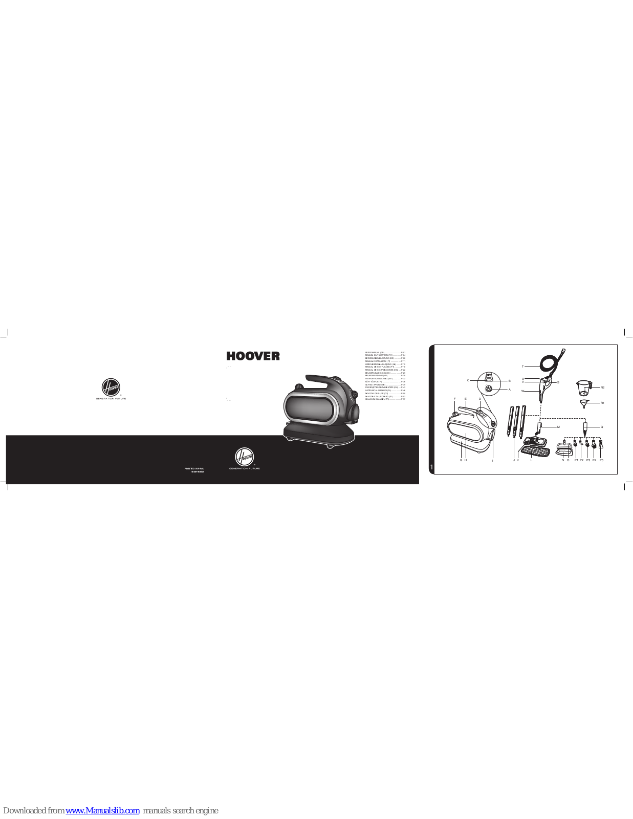 Hoover SCB1500 SteamJet User Manual