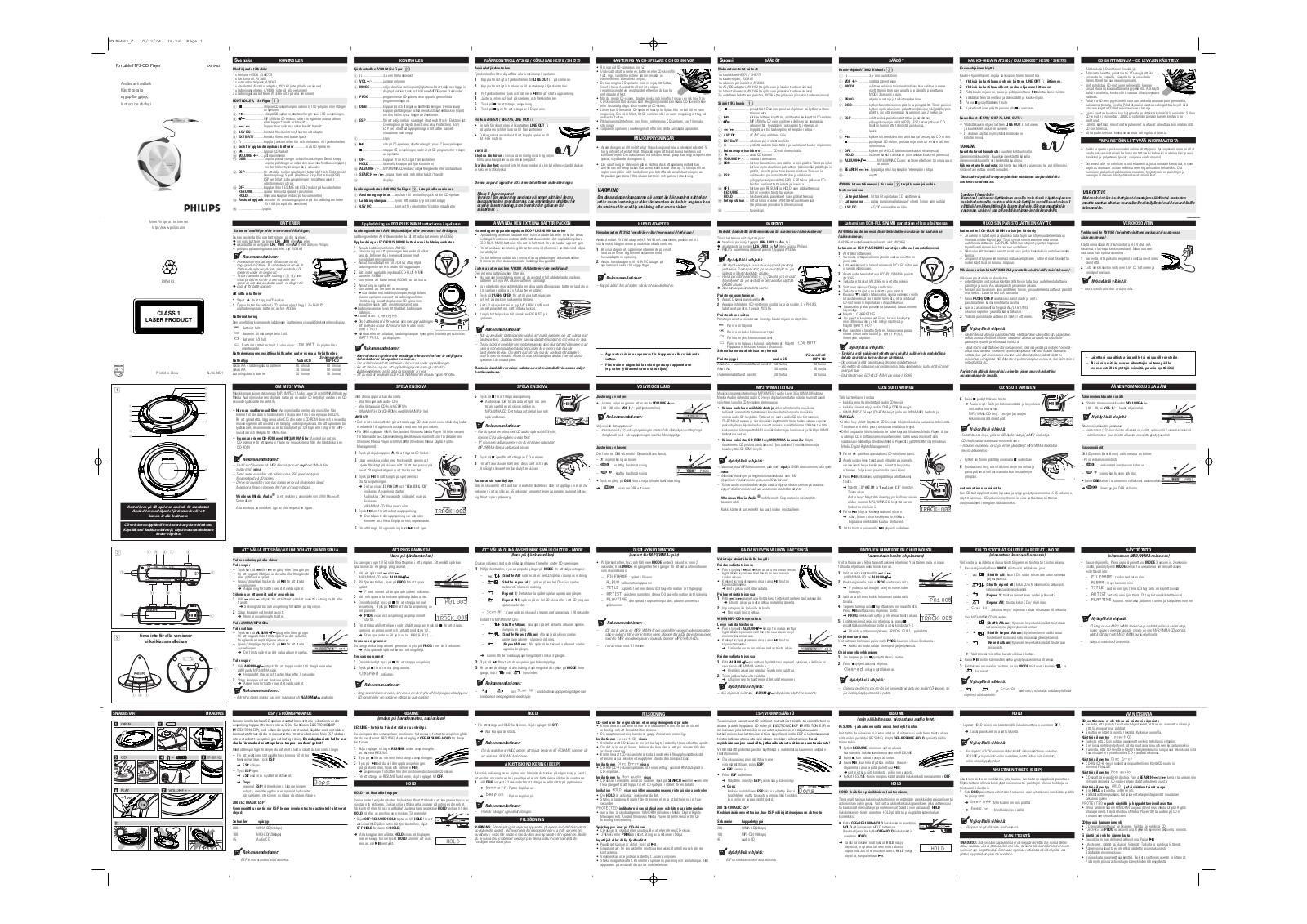 Philips EXP5463/00, EXP5463/55 User Manual