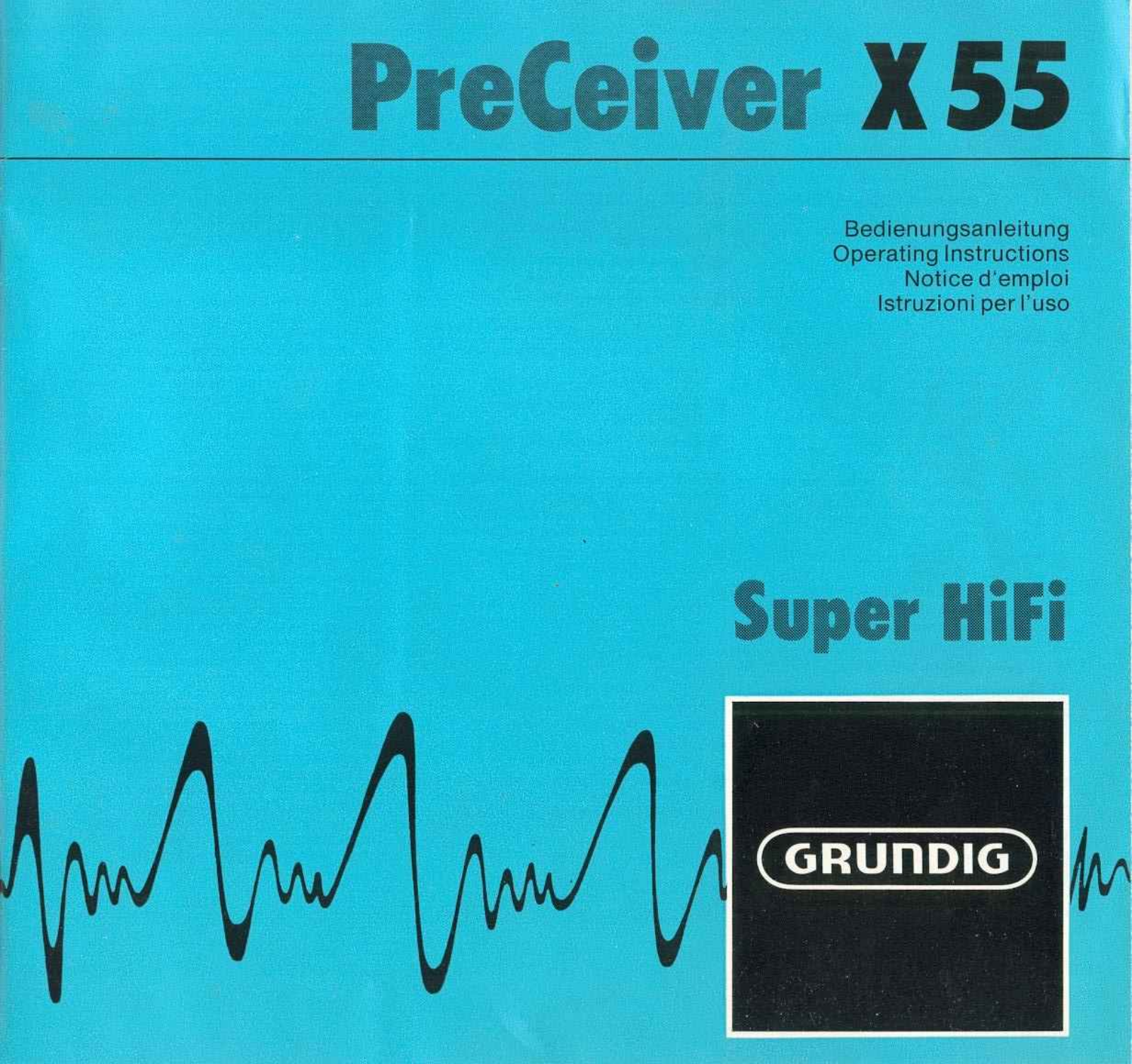 Grundig X-55 Owners Manual