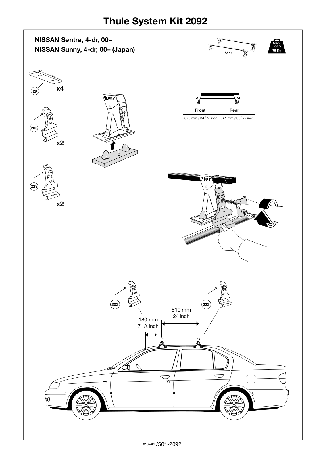 Thule 2092 User Manual