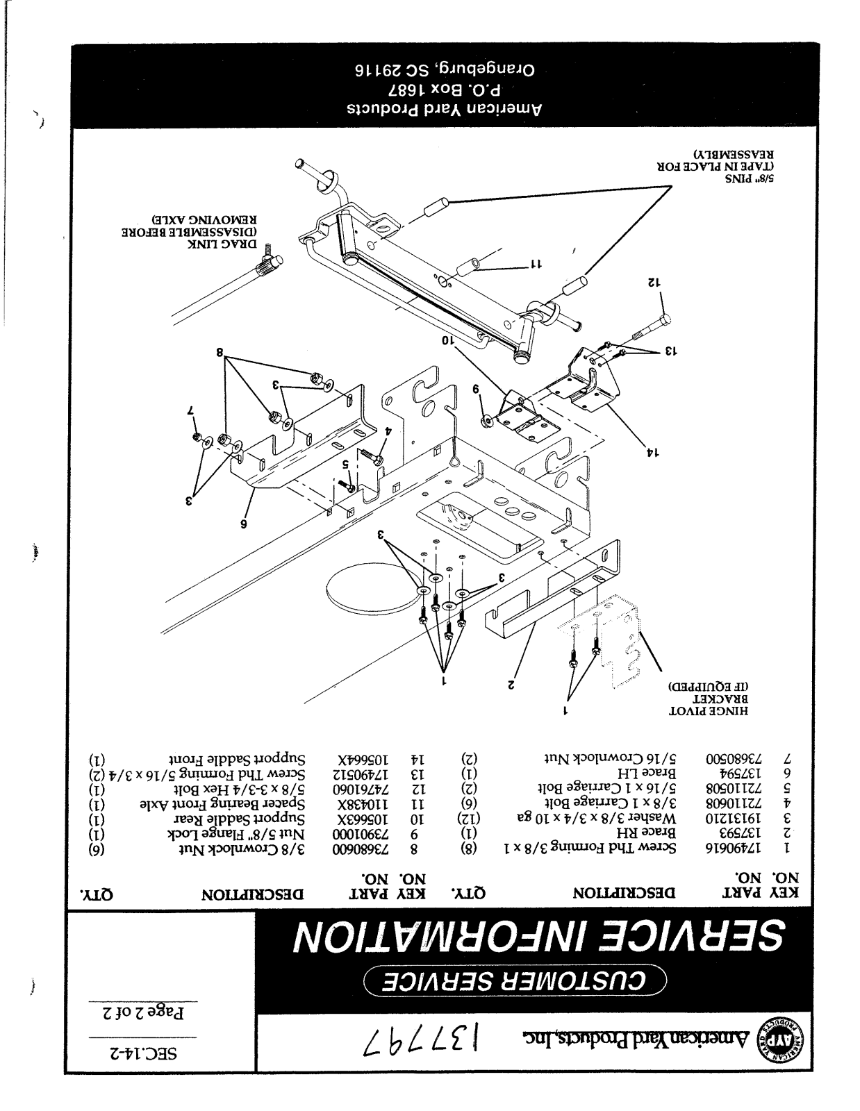 Ayp 137797 PARTS LIST